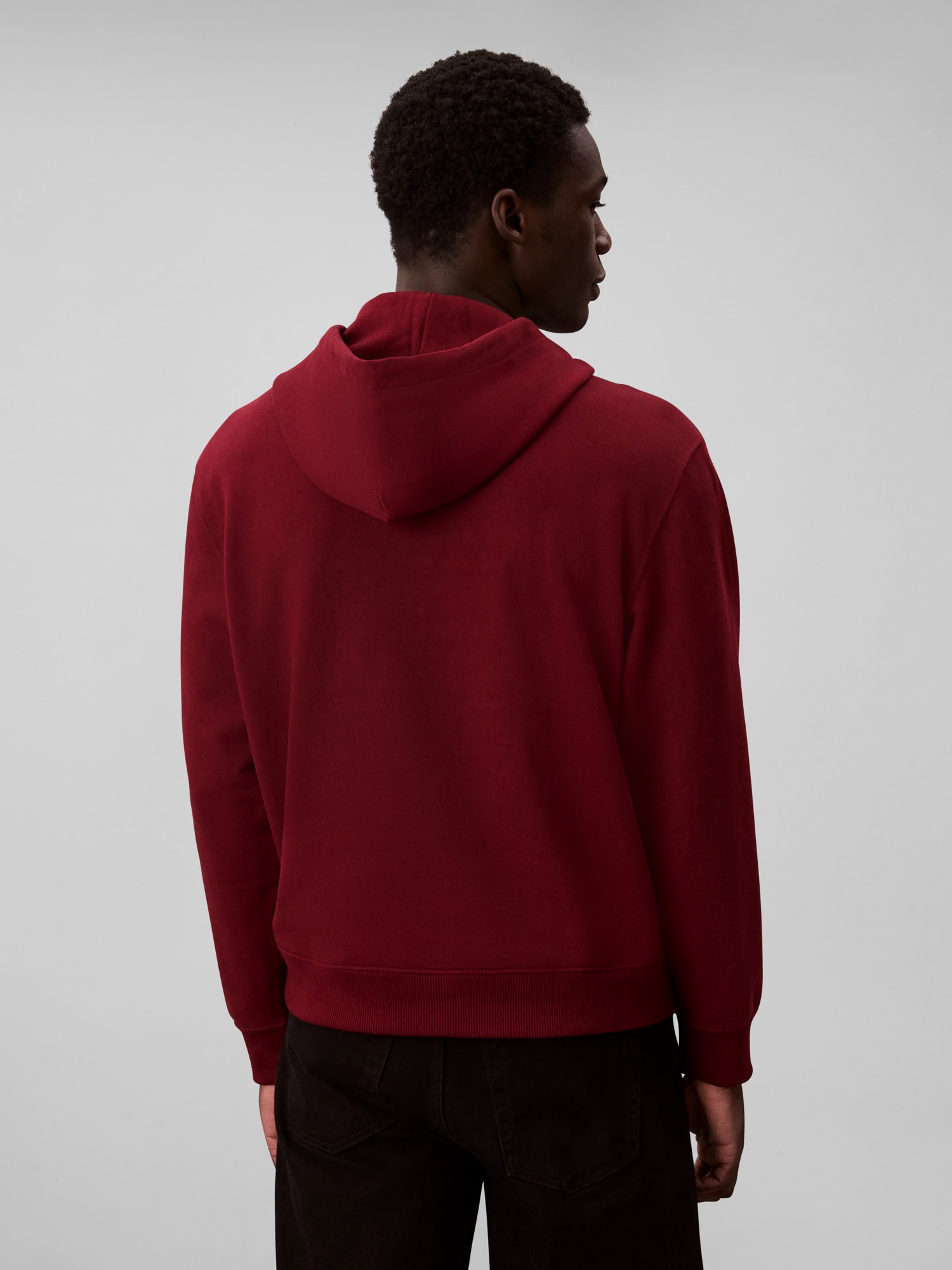 Thumbnail - Calvin Klein Kapuzensweatshirt "LS EU 350TERRY CURSIVE GRAPHIC H" regular fit, Logo-Schriftzug