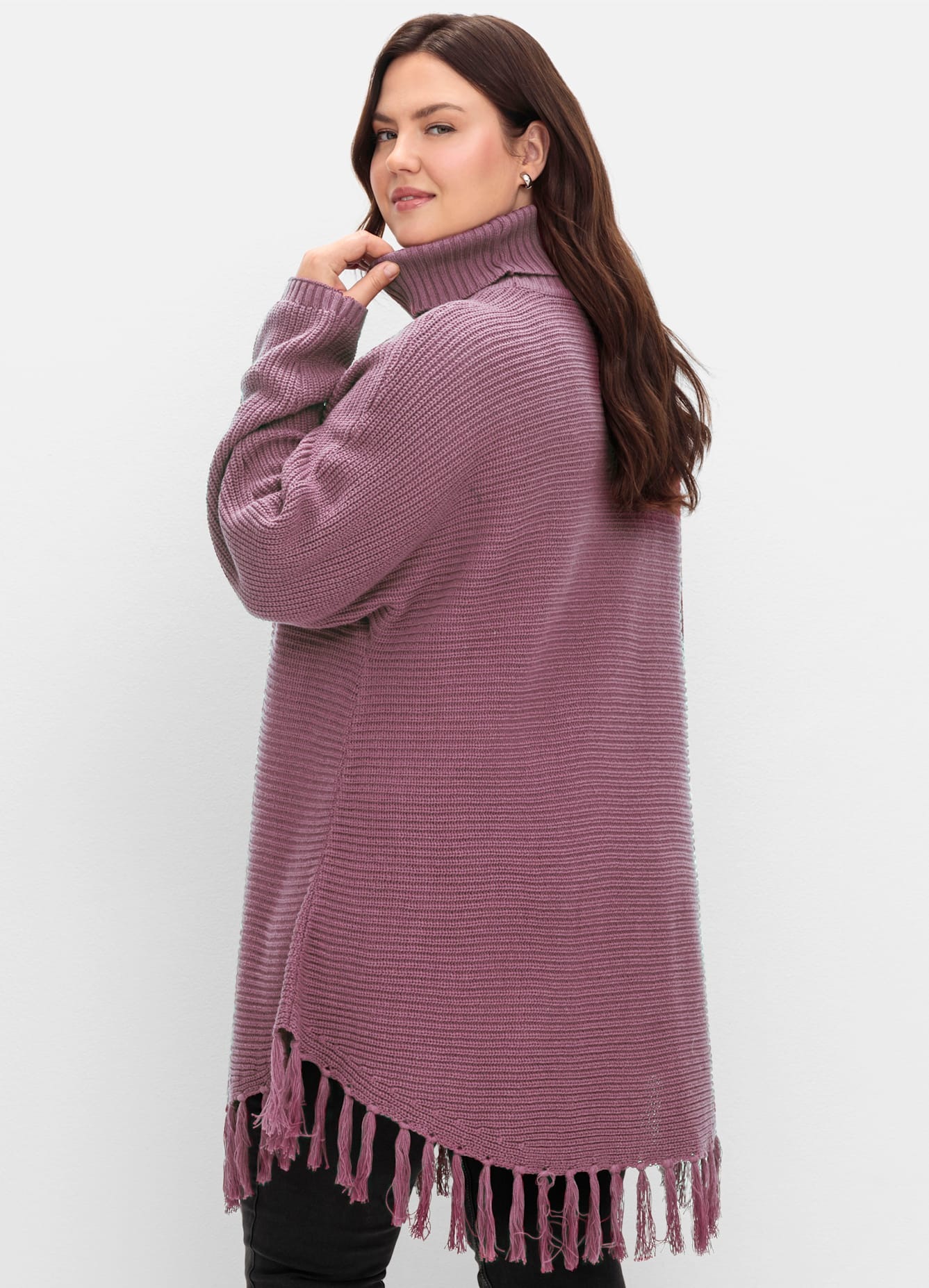Sheego Strickponcho "Strickpullover" günstig online kaufen