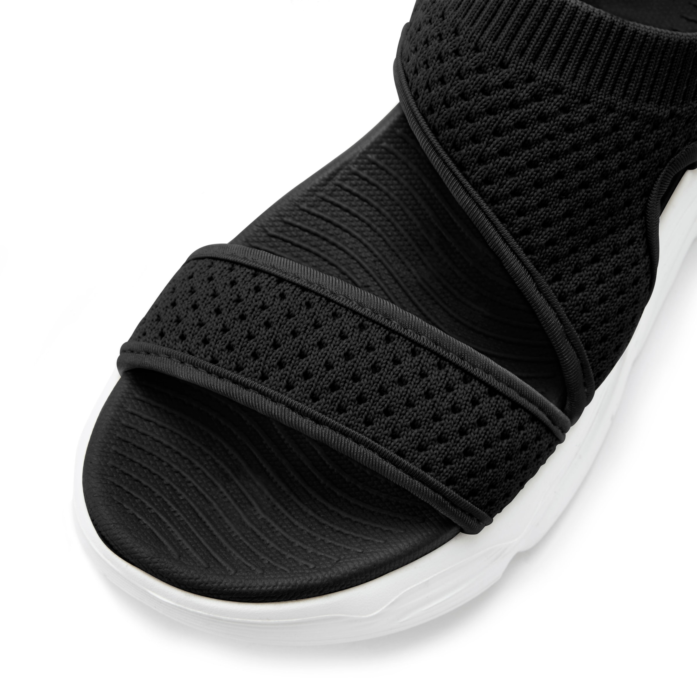 LASCANA Sandale, Sandalette, Sommerschuh aus elastischem Textil besonders leicht VEGAN