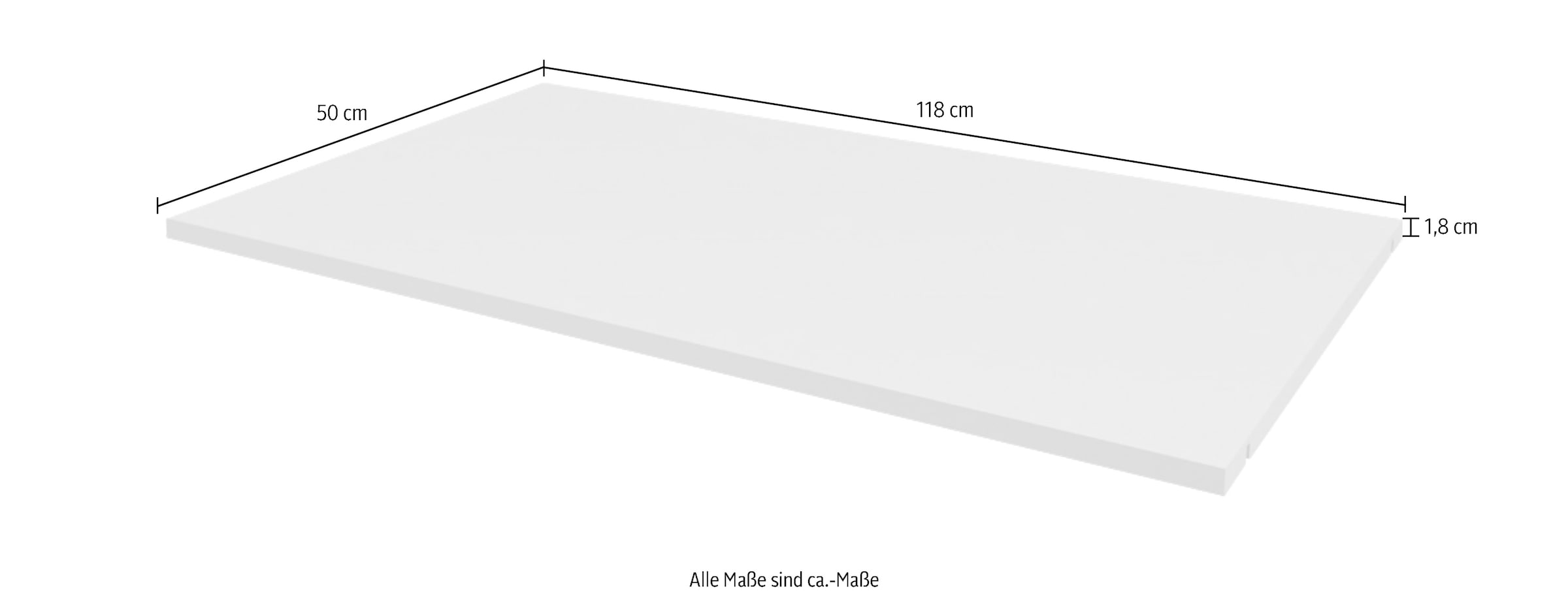 Home affaire Einlegeboden »Evergreen, wahlweise in den Breiten 58 und 118cm«, (FSC® -zertifizierter Holzwerkstoff), Passend zu den Kleiderschränken der Serie Evergreen