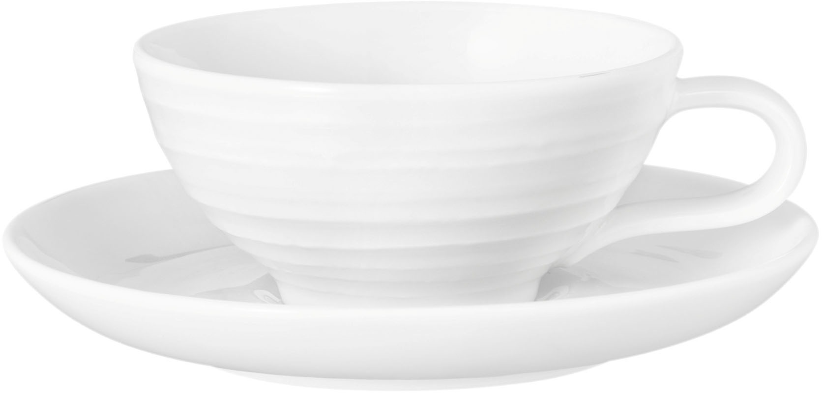 Seltmann Weiden Teeservice »Geschirr-Set, 18 Teile, Terra, klein«, (Set, 18 tlg., 6x Teeobertasse 0,14 l, 6x Teeuntertasse, 6x Brotteller), Tassen, Teller, Untertassen, Made in Germany, 18 Teile, für 6 Personen
