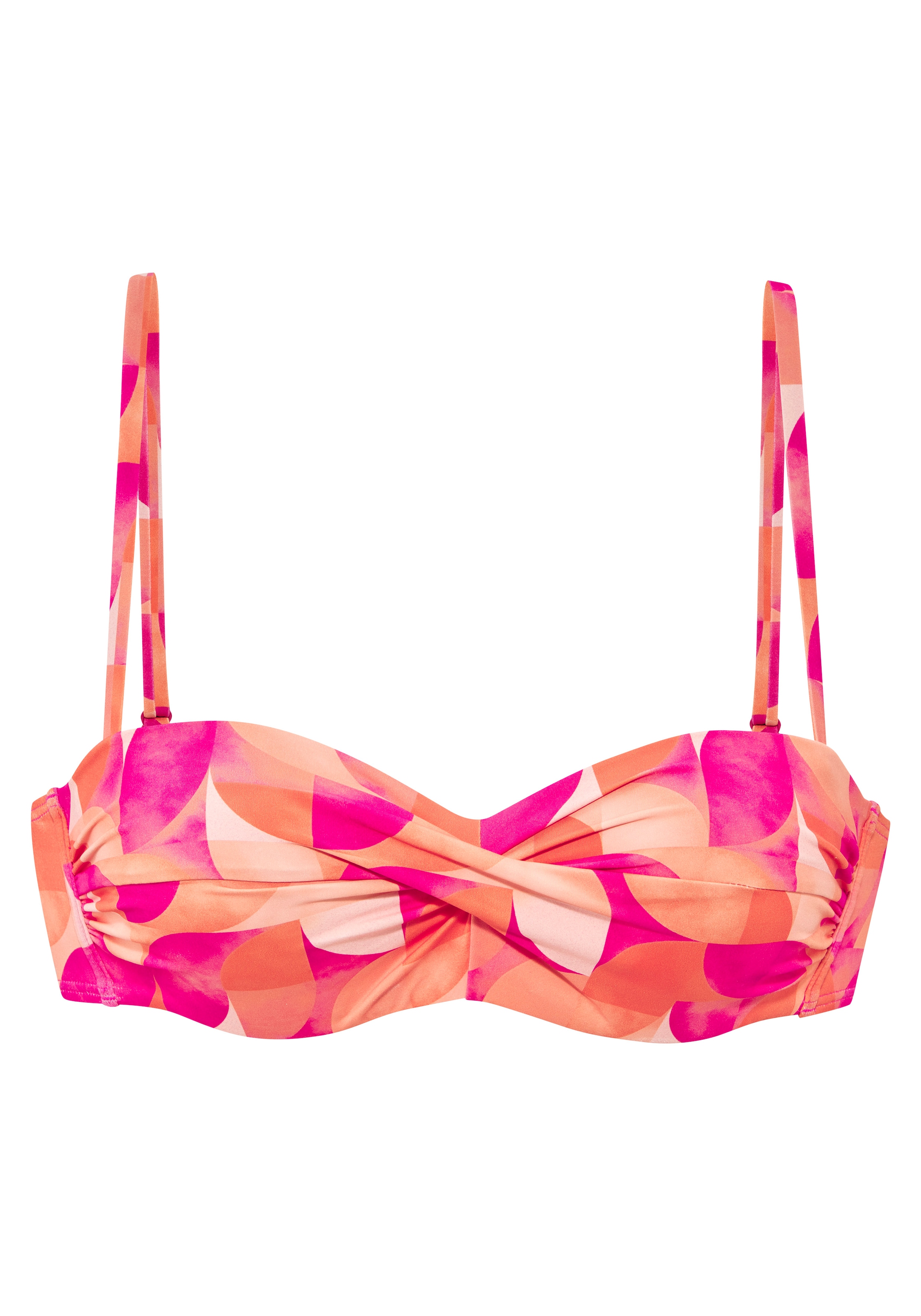 LASCANA Bügel-Bandeau-Bikini-Top »Tilly« mit modernem Allover-Print