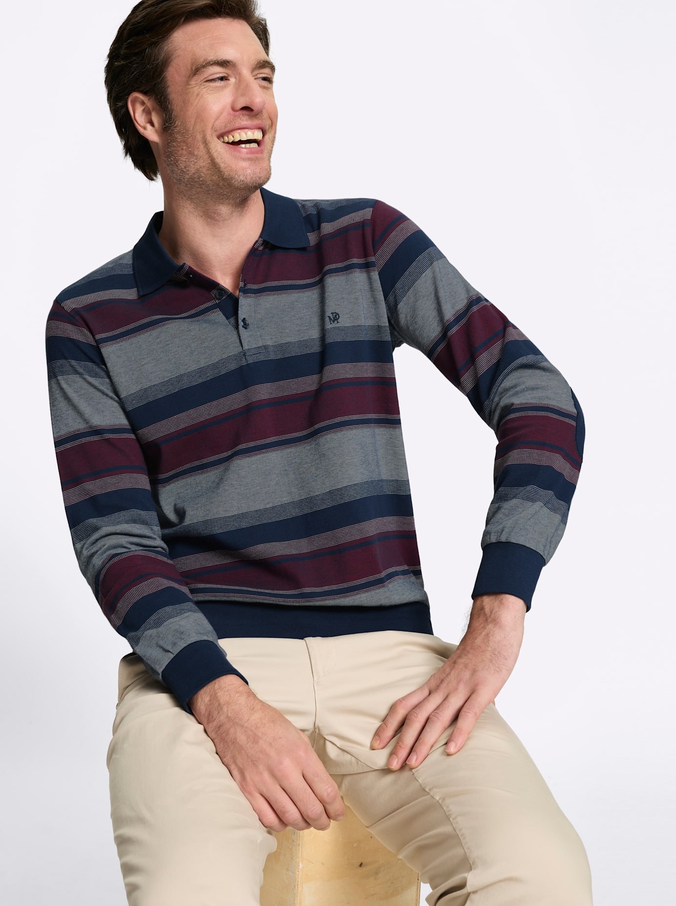 Marco Donati Poloshirt »Langarm-Shirt« 1