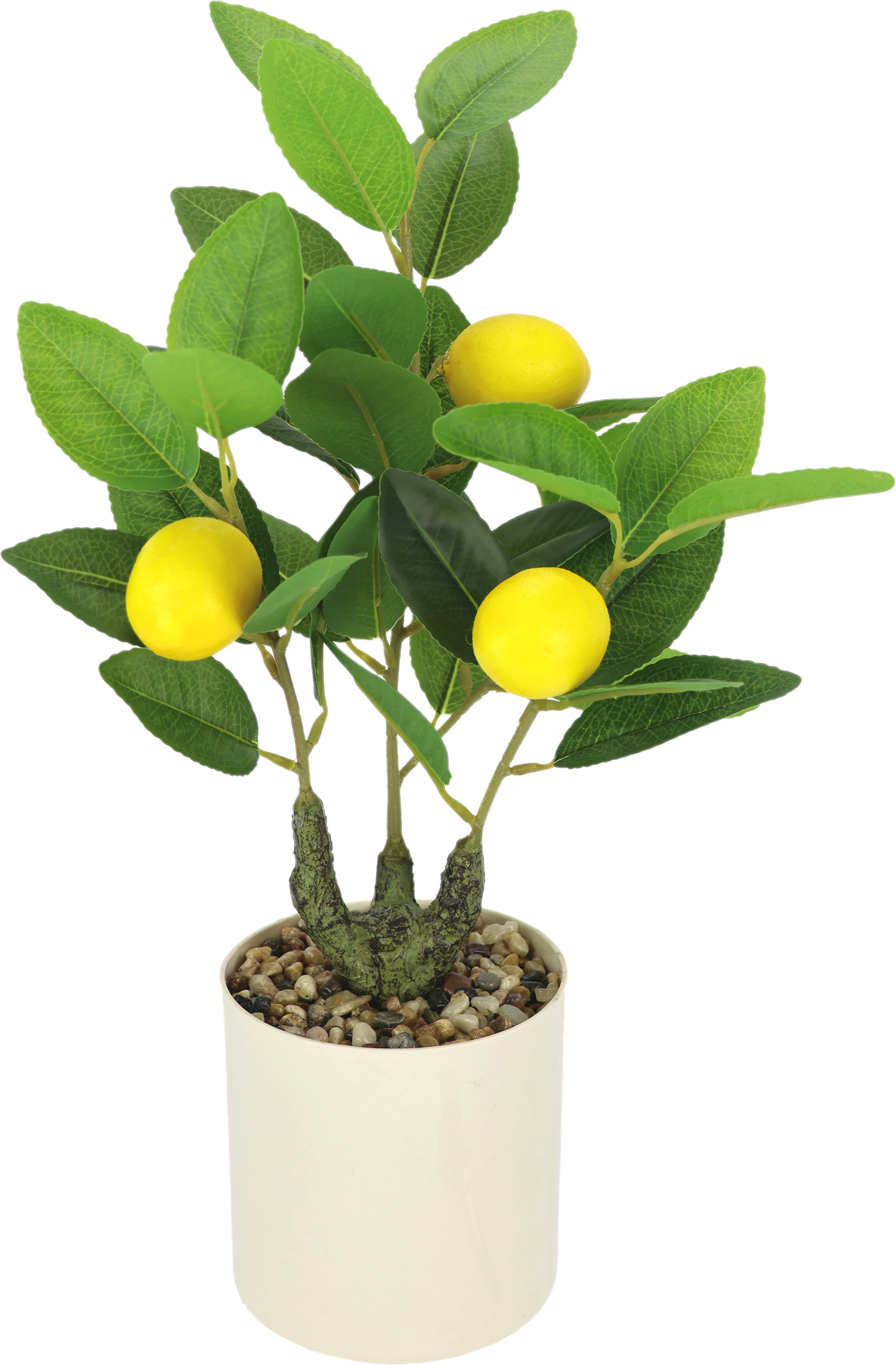 I.GE.A. Kunstpflanze "Künstlicher Zitronenbaum mit Früchten im Topf" Kunstpflanze Kunstbaum Deko Früchtebaum Kunstpflanze Zimmerpflanze