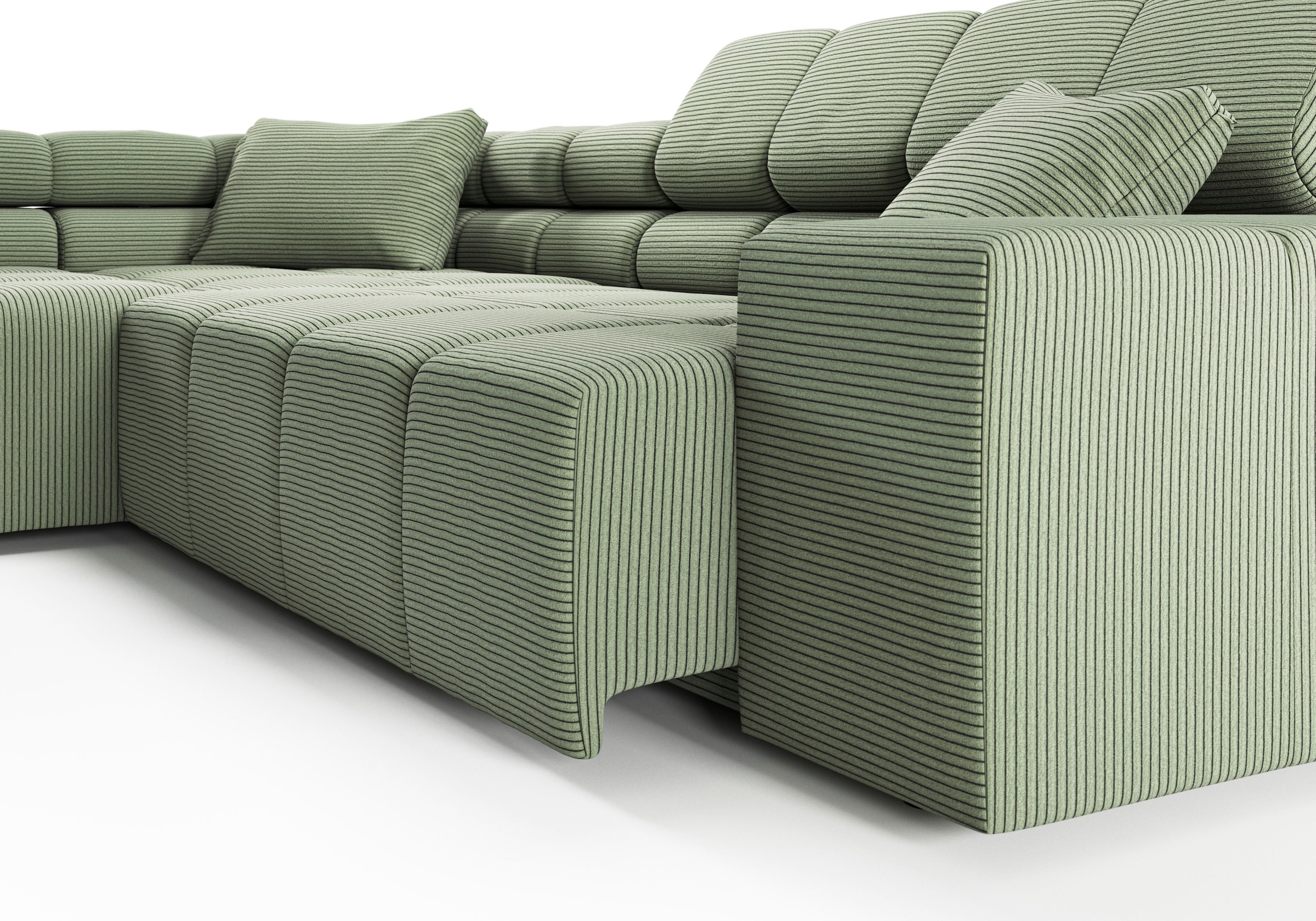 INOSIGN Ecksofa »Ancona incl. Kopfteilverstellung, OTTOs Choice, Breite 319cm, L-Form«, wahlweise motorische Sitztiefenverstellung, auch in Cord + Easy Care