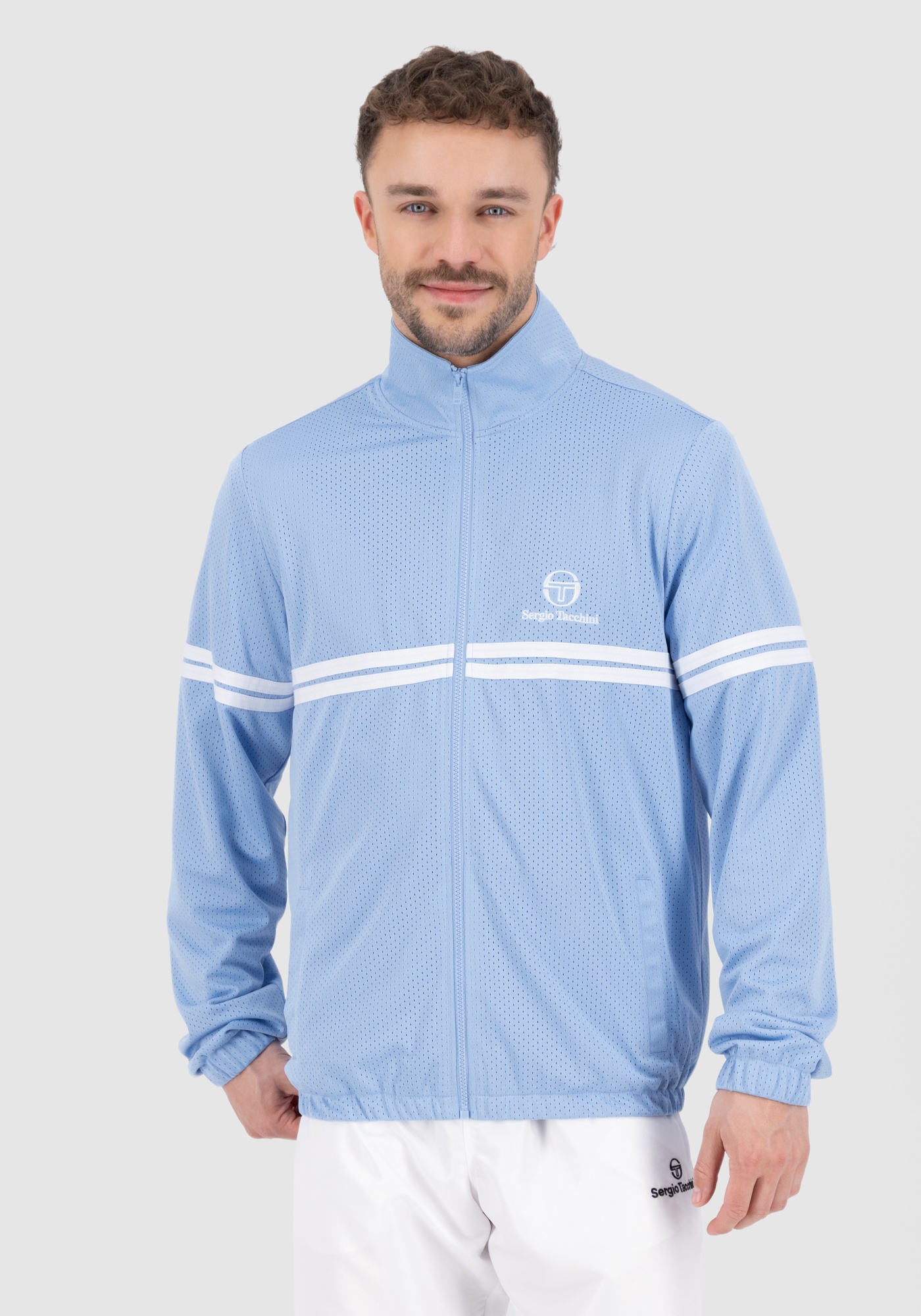 Sergio Tacchini Trainingsjacke »ARTURO TJ Herren«, ohne Kapuze, Trainingsjacke Herren, leichte Jacke, Retro, Sportjacke, Outdoor, Sale