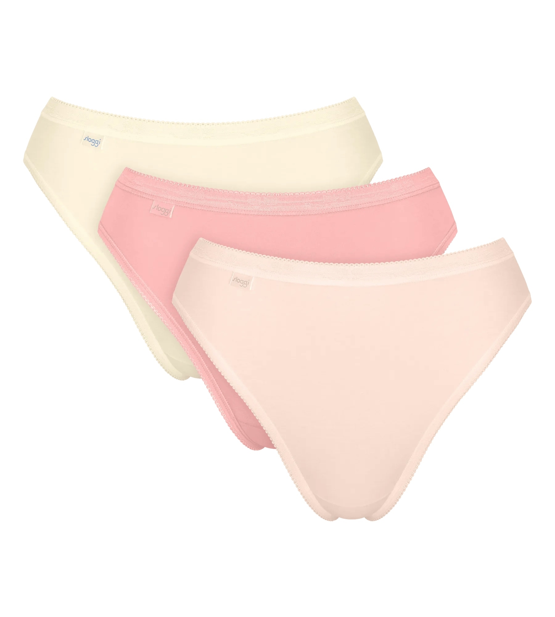 sloggi Taillenslip "Basic+ Tai" mit hohem Beinausschnitt, Cotton-Mix, glatte Nähte