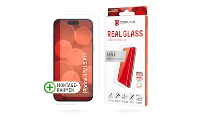 Displayschutzglas »Real Glass«, für Apple iPhone 15-Apple iPhone 15 Pro,...