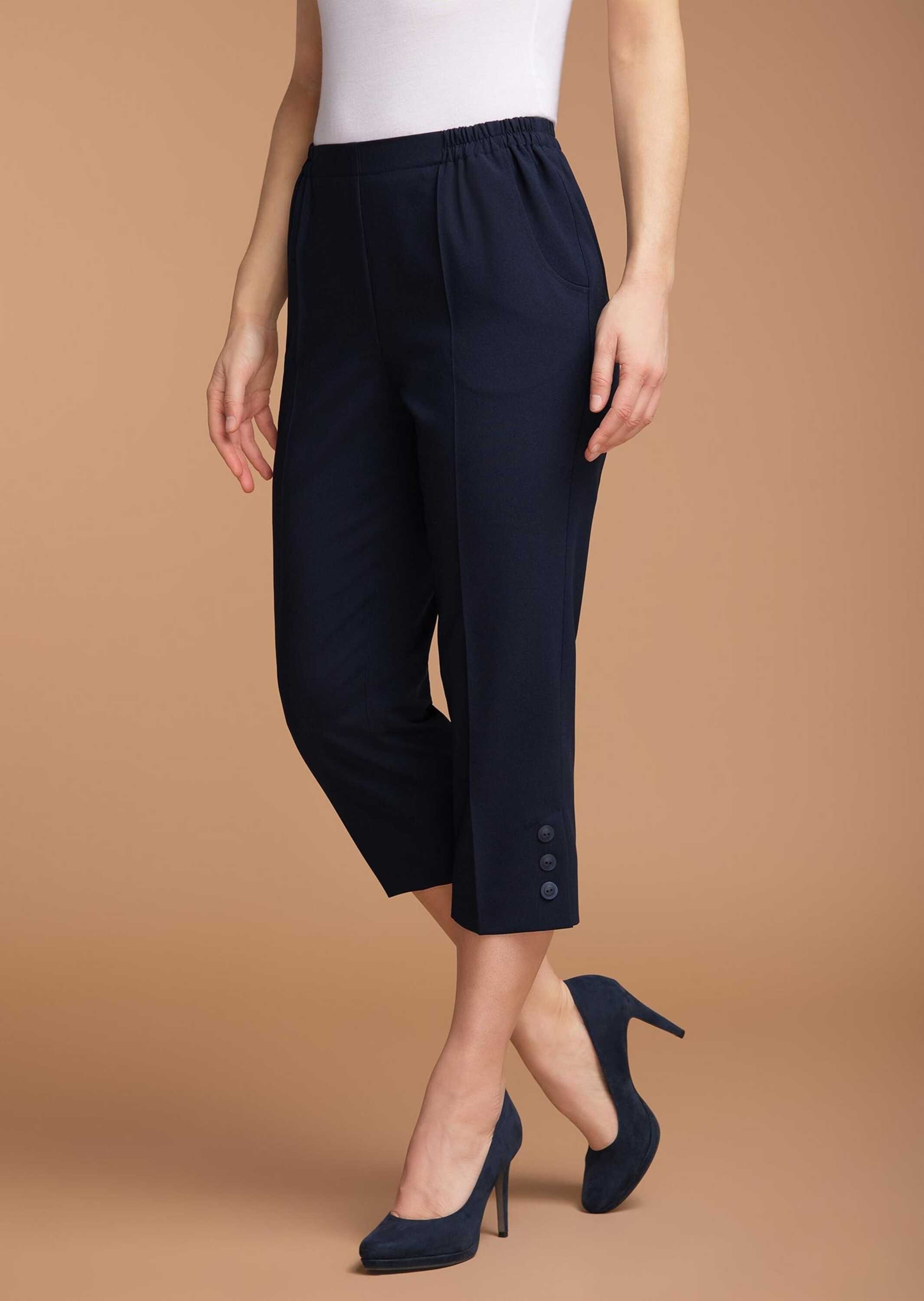 GOLDNER Caprihose »Kurzgröße Pflegeleichte Capri-Schlupfhose«