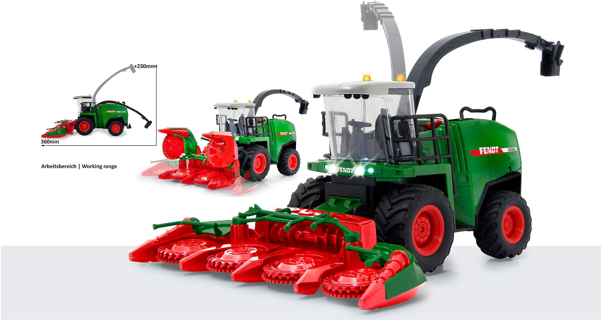 Jamara RC-Traktor »Fendt Katana Feldhäcksler RC 1:24S«, mit LED Licht