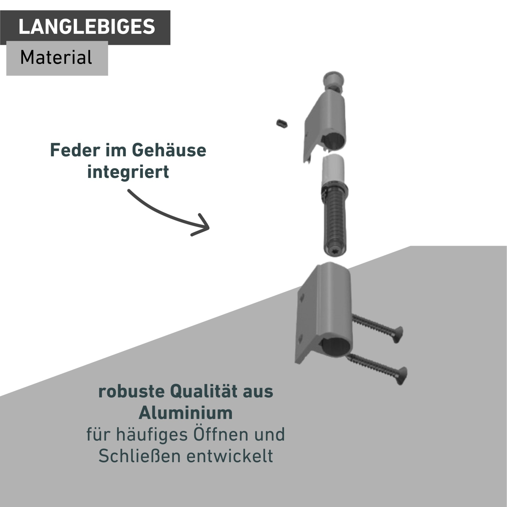 Windhager Montagezubehör »für Insektenschutz Rahmenfenster und Türen, 3 Stk. Alu Scharniere« 3 Stk. tlg. Fliegengitterfenster Ersatzteil, erhältlich in weiß oder anthrazit
