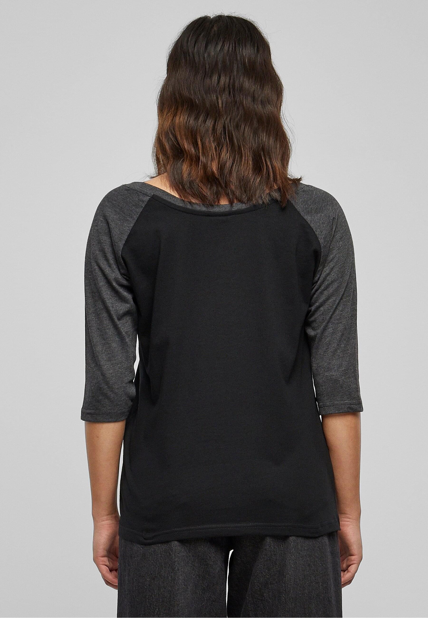 URBAN CLASSICS Kurzarmshirt »Urban Classics Damen Ladies 3/4 Contrast Raglan Tee«, (1 tlg.)
