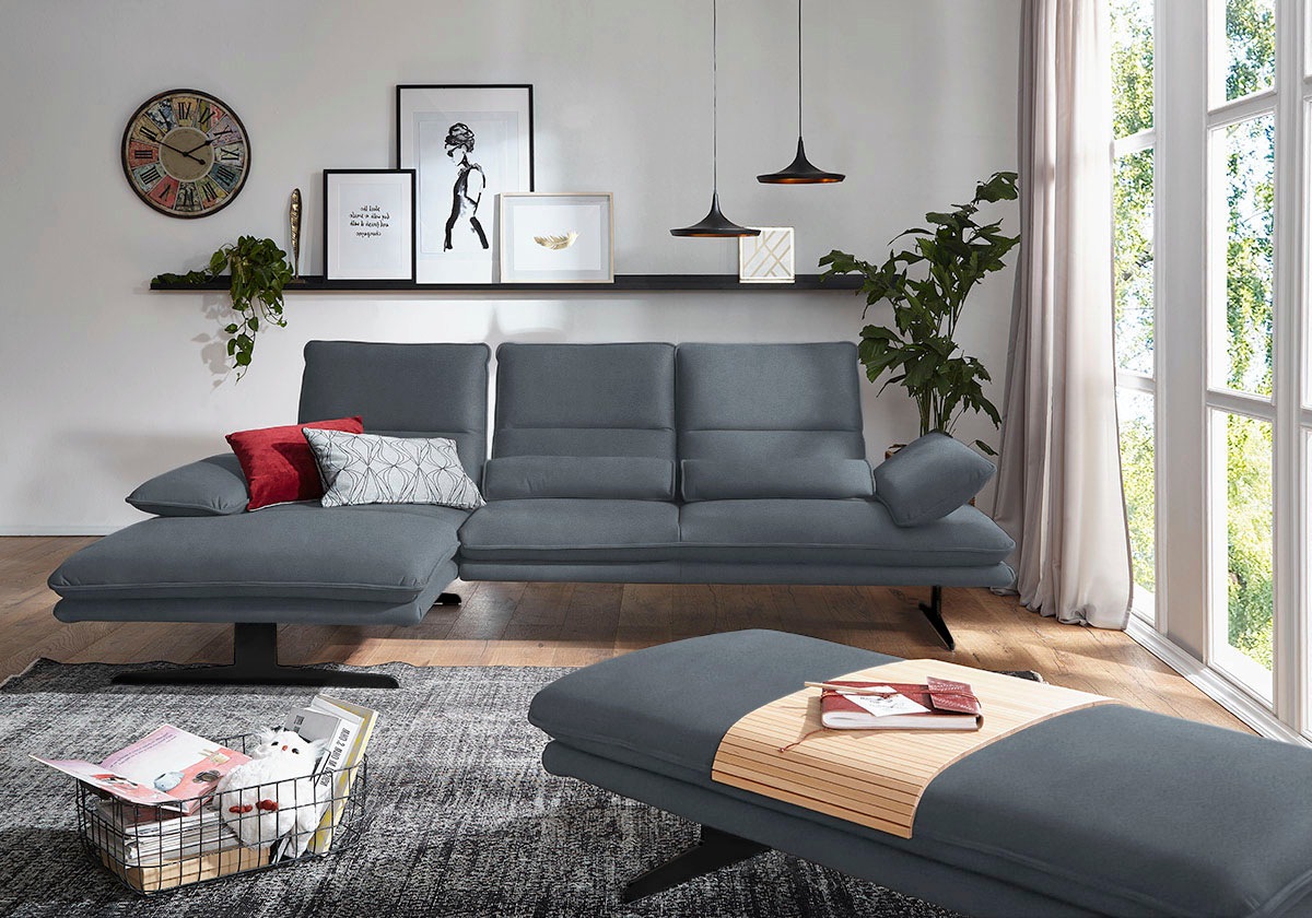 W.SCHILLIG Ecksofa "broadway, Designsofa mit tollem Sitzkomfort" Sitztiefen günstig online kaufen