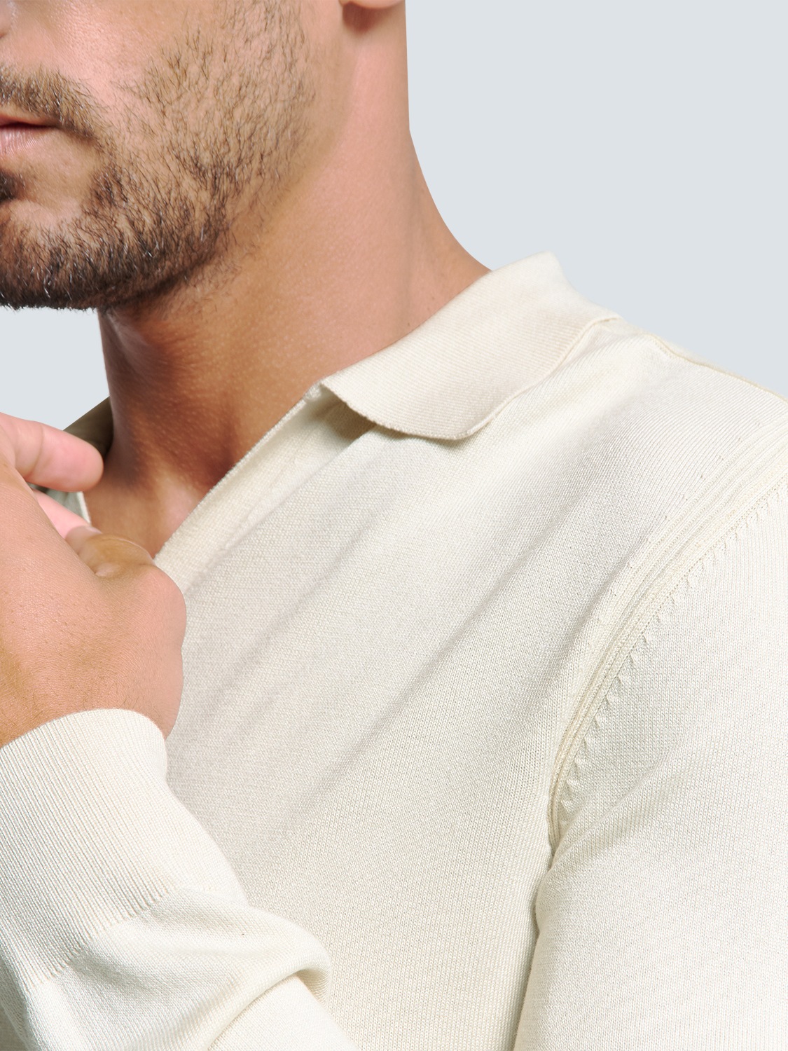 NO EXCESS Rundhalspullover »No Excess Polokragen-Pullover«