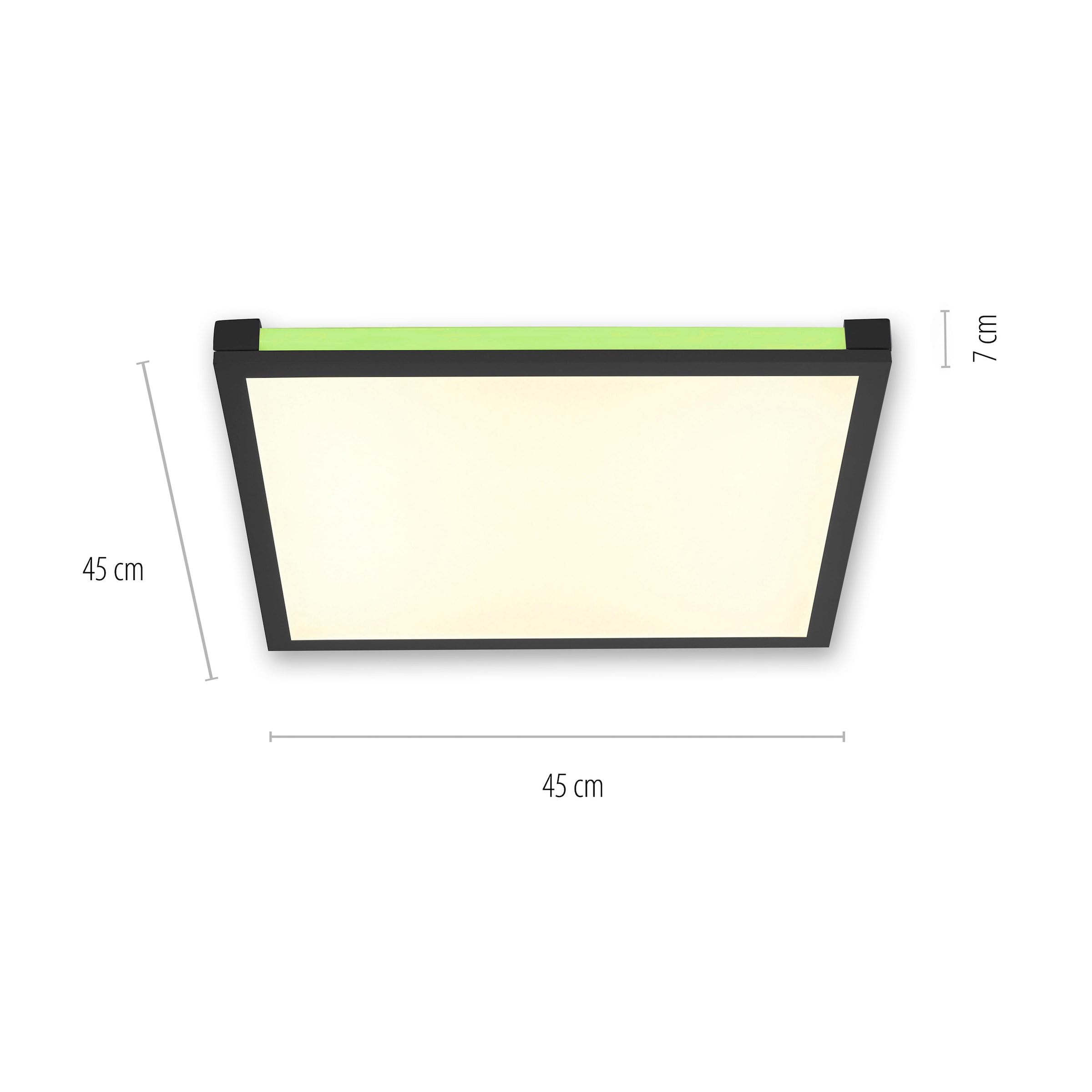 JUST LIGHT Deckenleuchte »MARIO«, 2 flammig, Leuchtmittel LED-Board-LED-Board | LED fest integriert, CCT - über Fernbedienung, RGB, dimmbar über Fernbedienung