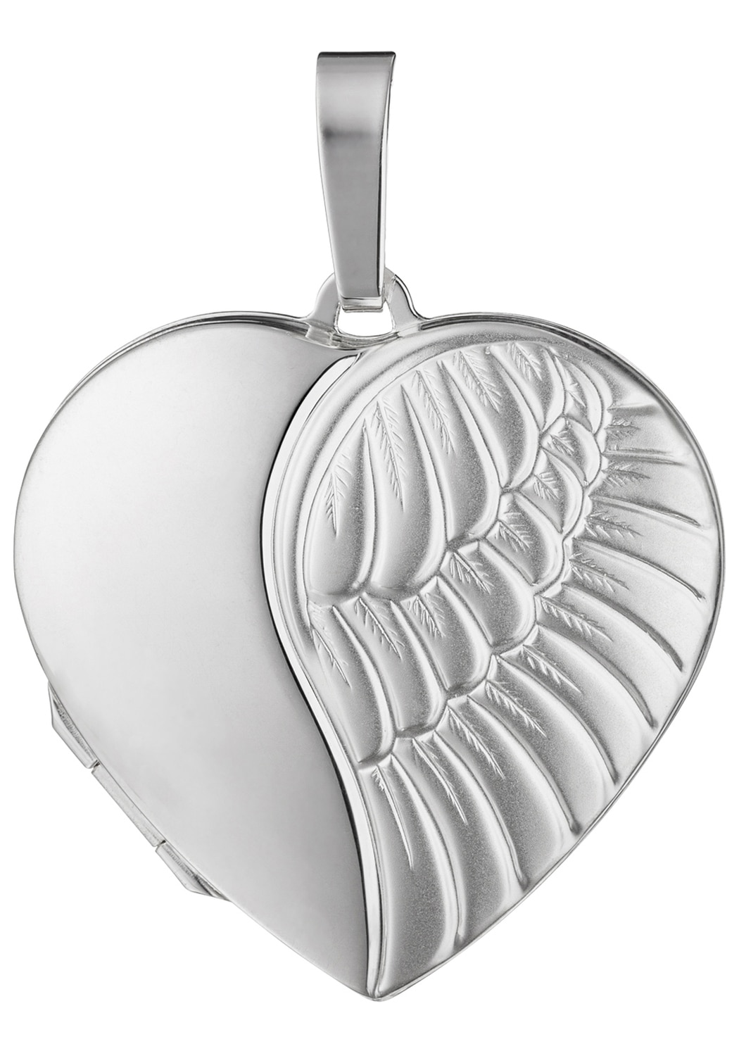 JOBO Medallionanhänger »Anhänger Medaillon Herz Flügel« 925 Silber