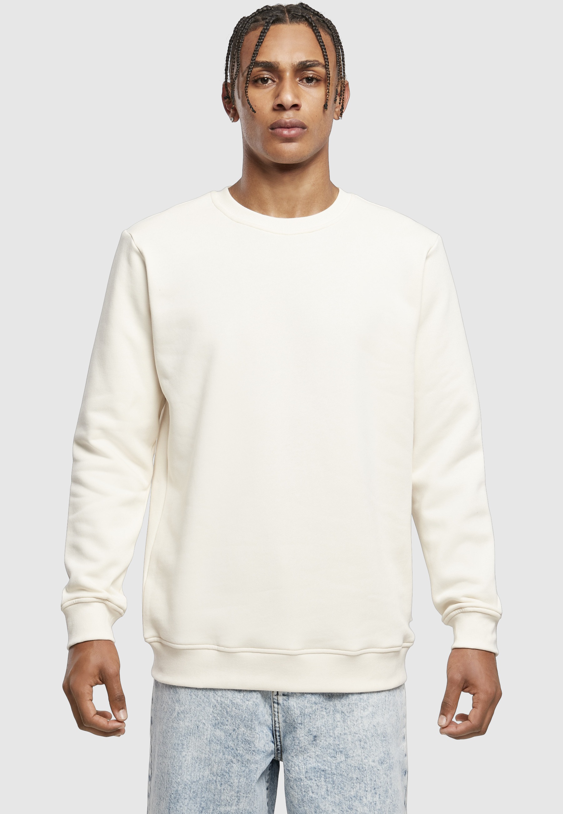 URBAN CLASSICS Sweater »Urban Classics Herren Organic Basic Crew«, 1 Stk.
