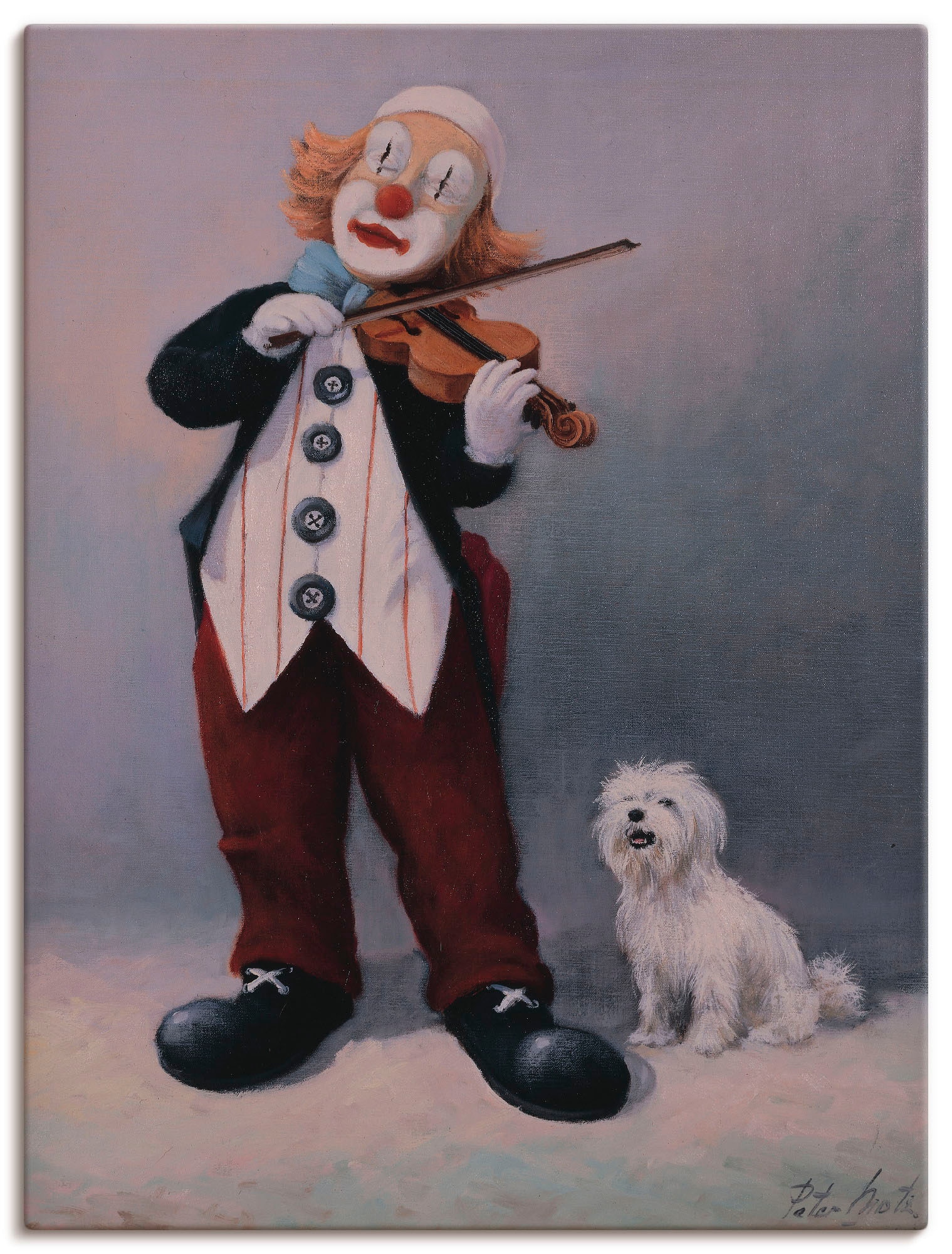 Artland Wandbild "Violine mit Eichhörnchen", Humor, (1 St.), als Leinwandbi günstig online kaufen