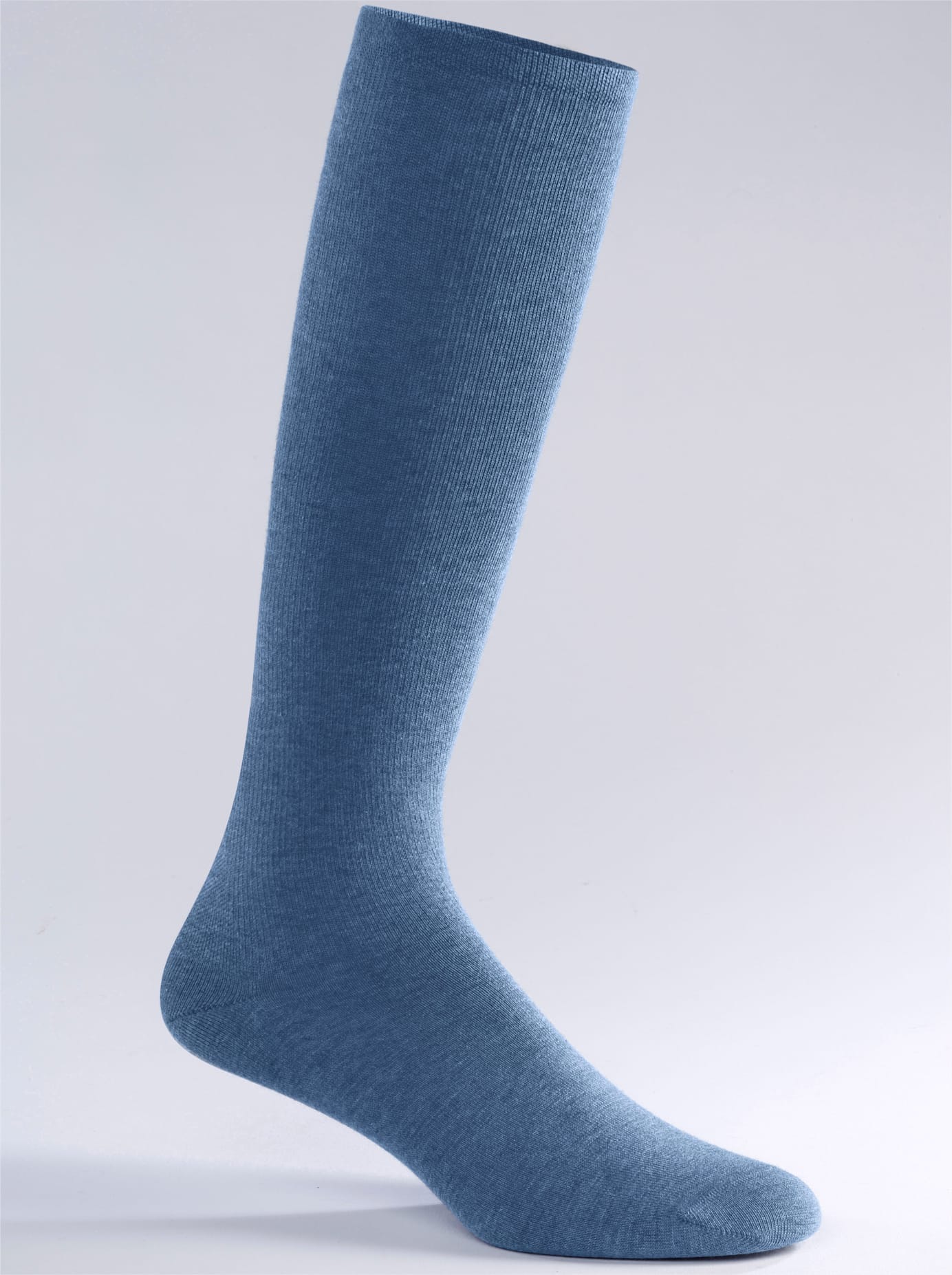 WÄSCHEPUR Damen Kompressionsstrümpfe, Gr. 2, blau, 60% Baumwolle, 28% Polyamid, 12% Elasthan, Socken
