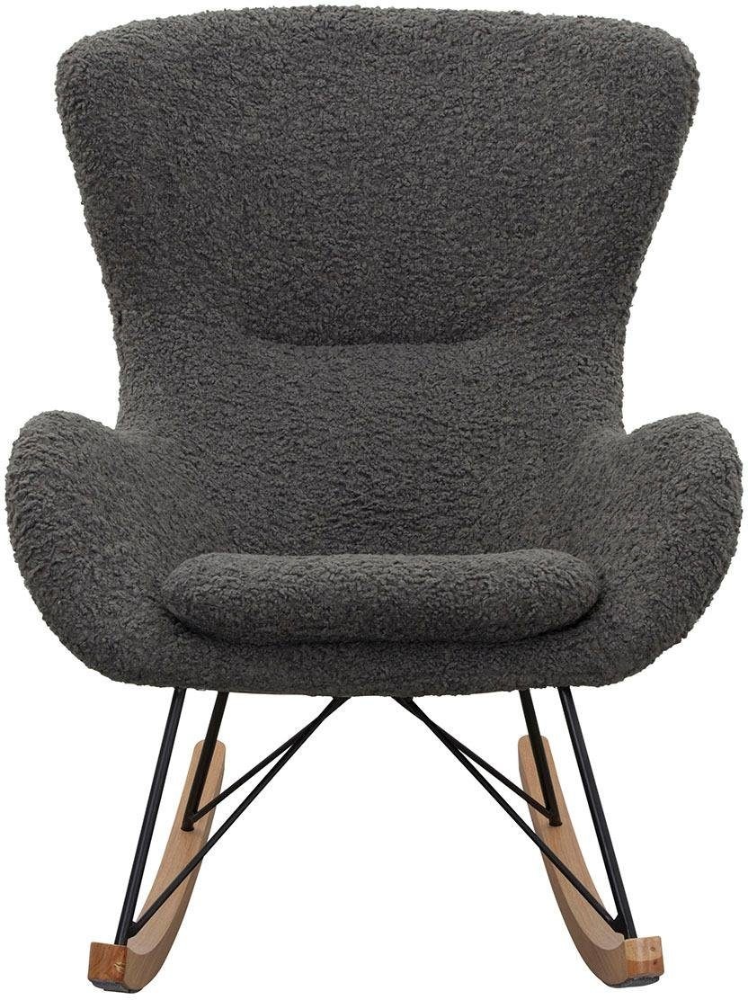 SalesFever Schaukelsessel "Entspannender Schaukelstuhl" In charmantem Teddy günstig online kaufen