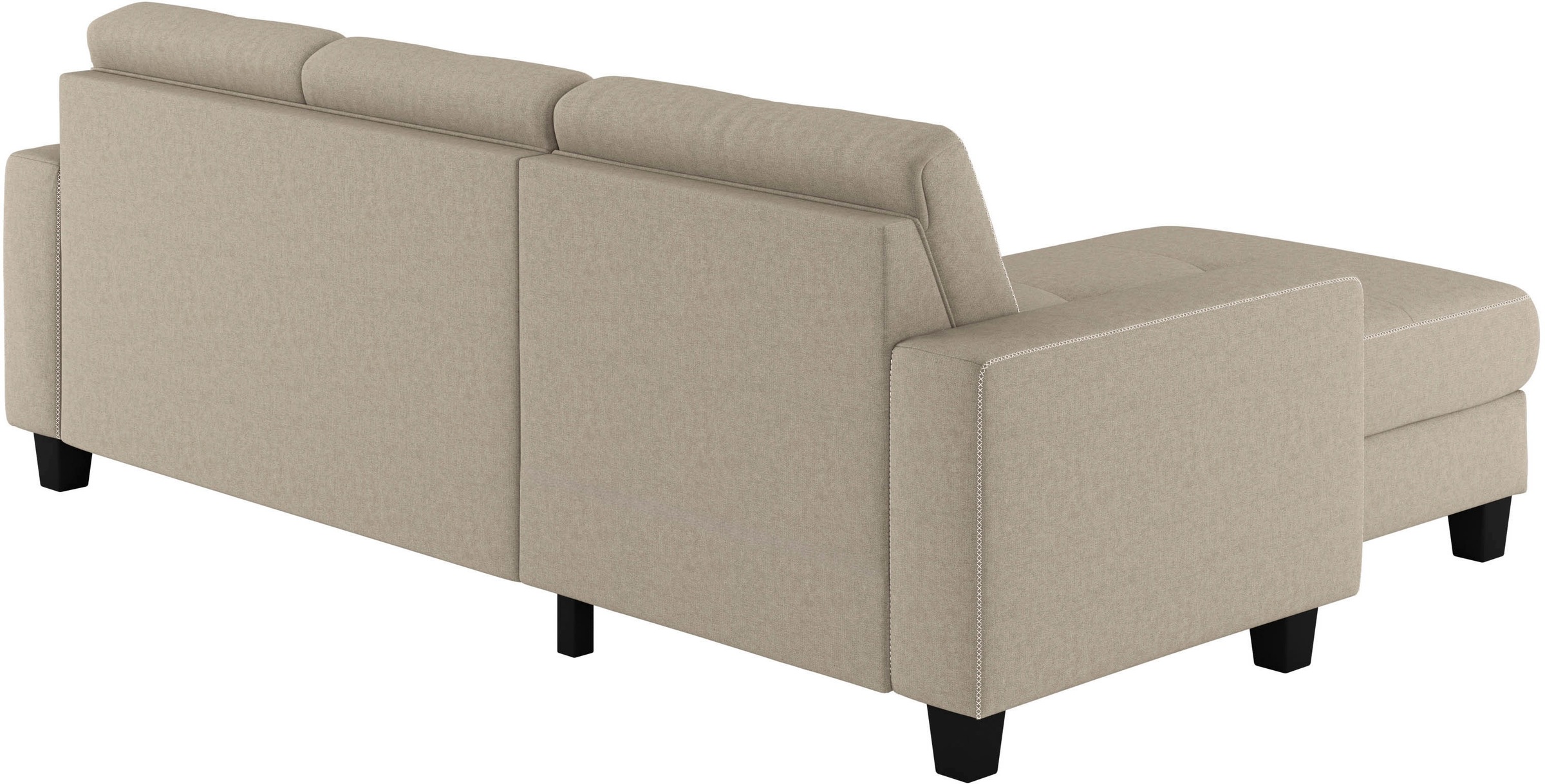 Places of Style Ecksofa »Varese«, wahlweise mit Bettfunktion und Bettkasten