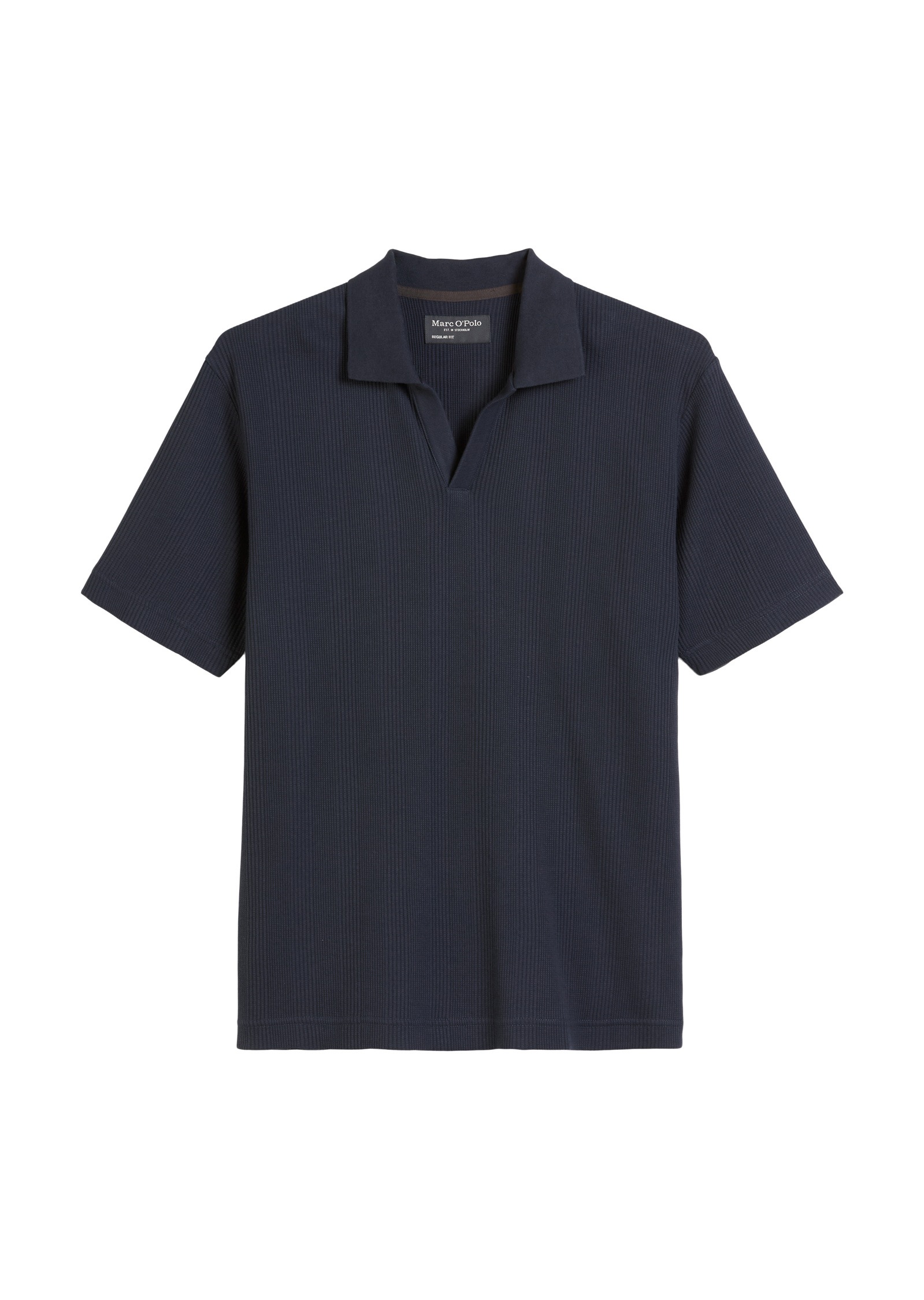 Marc O'Polo Poloshirt »mit elastischer Rippstruktur«