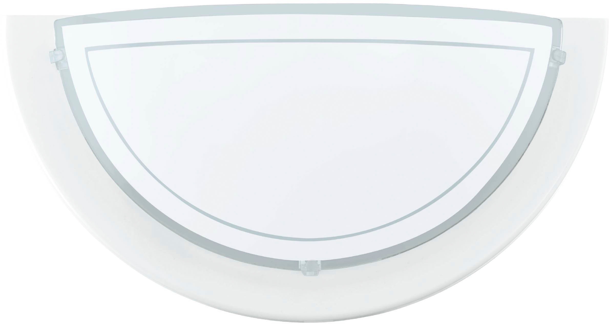 EGLO LED Wandleuchte »PLANET 1 Wandlampe 1 flammig, aus Metall und Glas, Lampe«, 1 flammig, Leuchtmittel E27 | ohne Leuchtmittel, Wandleuchte, Wandbeleuchtung aus Metall und Glas, Lampe, E27 Fassung