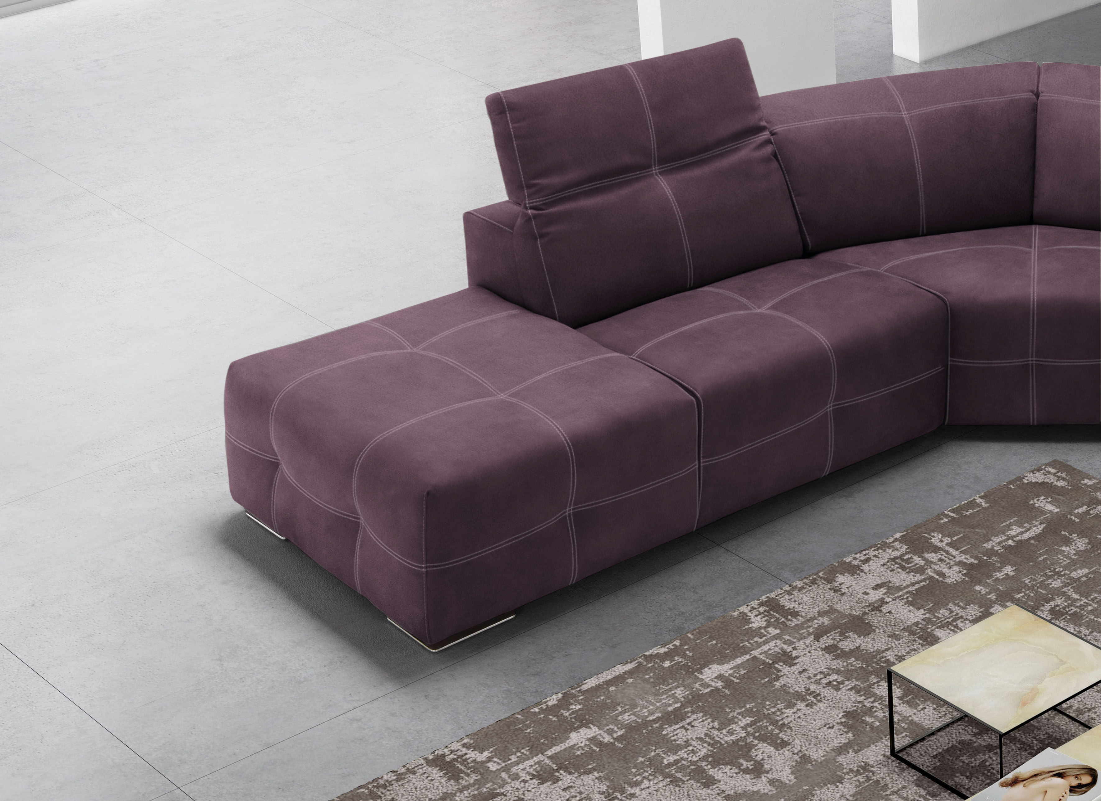 Thumbnail - Egoitaliano Ecksofa "Sauvanne, Designsofa der Extraklasse, elegant und bequem" wahlweise mit elektrischer Relaxfunktion,...