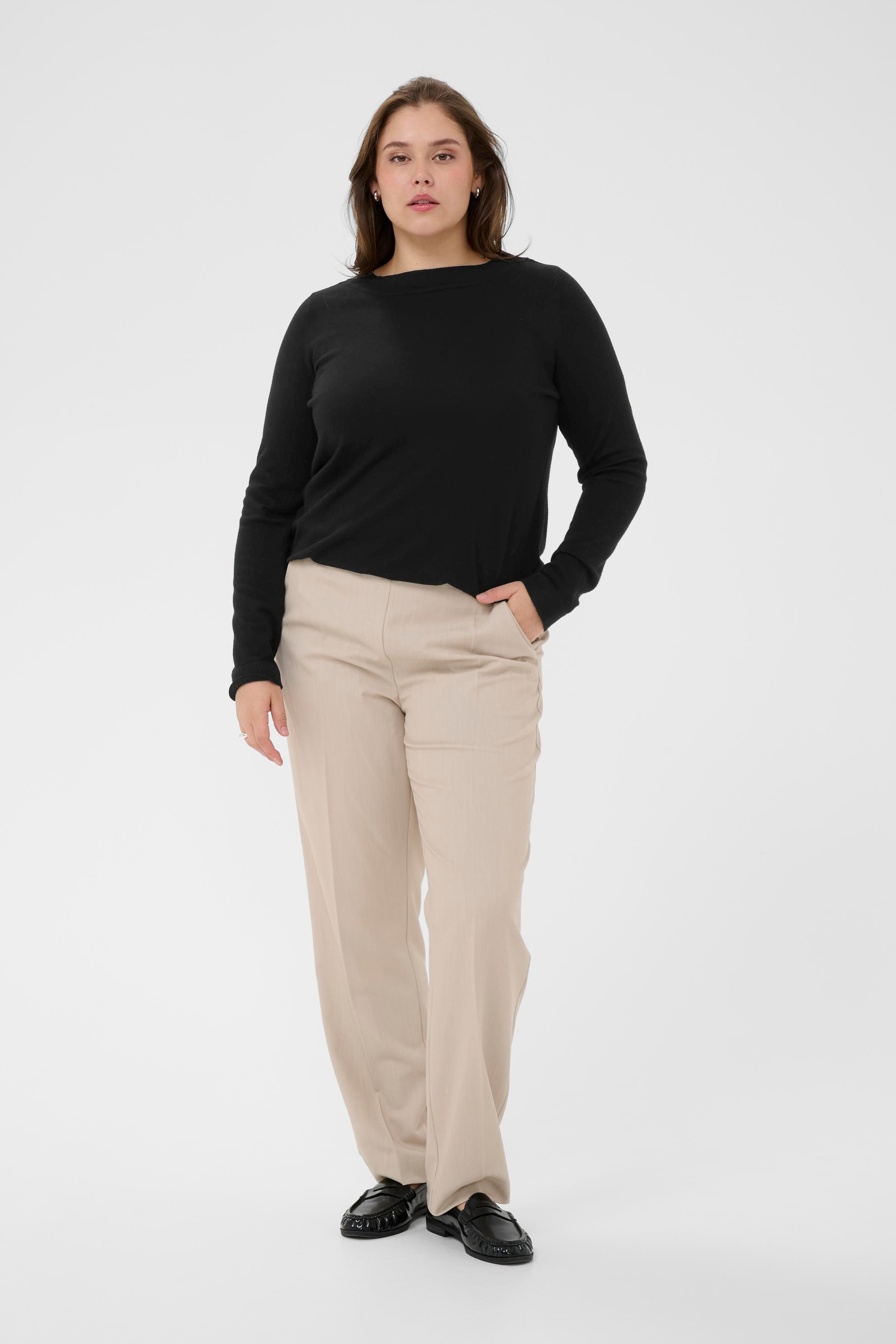 KAFFE Curve Strickpullover »Damen Strickpullover KClizzy«