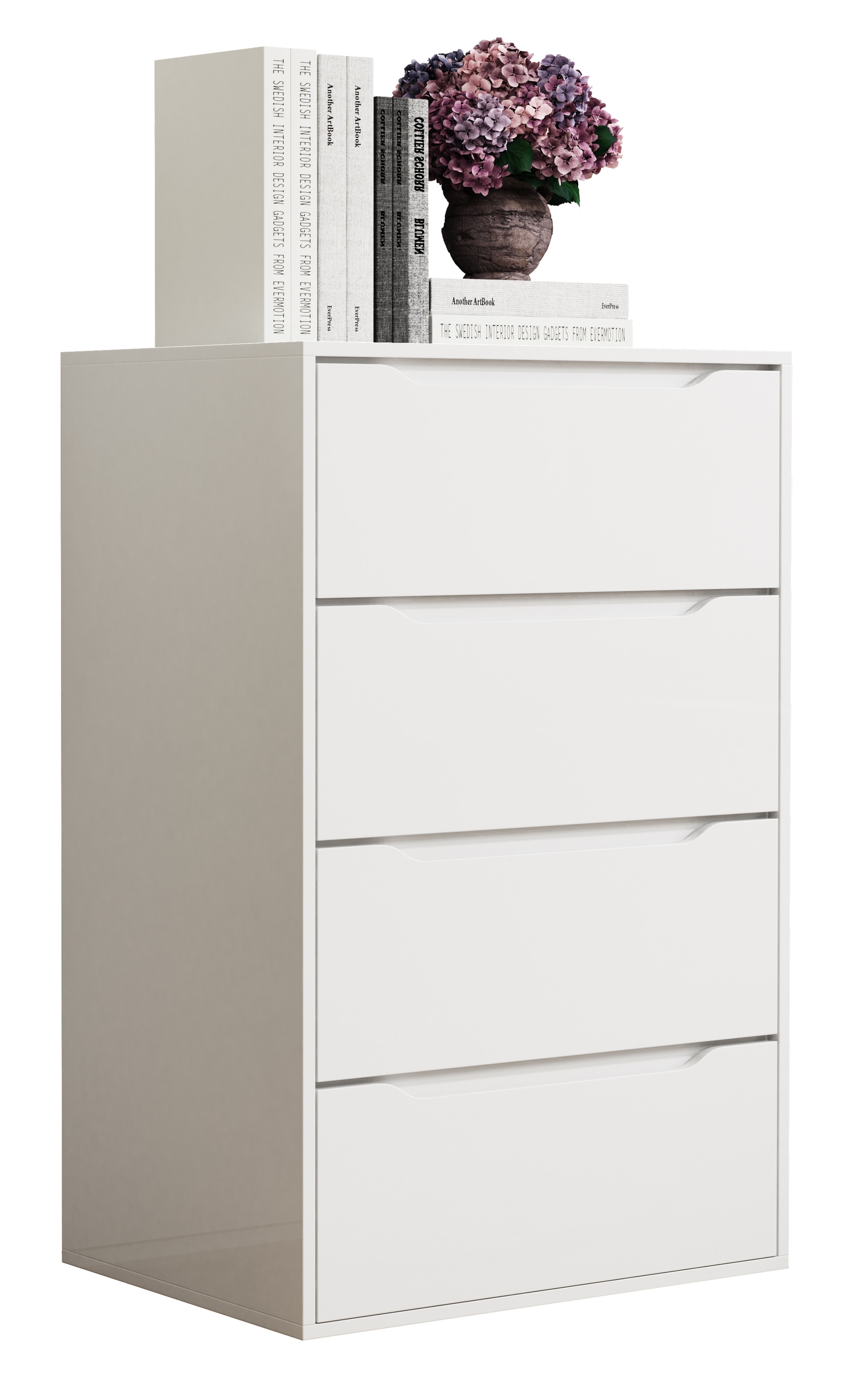 Kommode VCM, B:65cm T:48cm, weiß, Schlafzimmer, Sideboards, "Sideboard Kommode Nachttisch Schublade Malira XL"