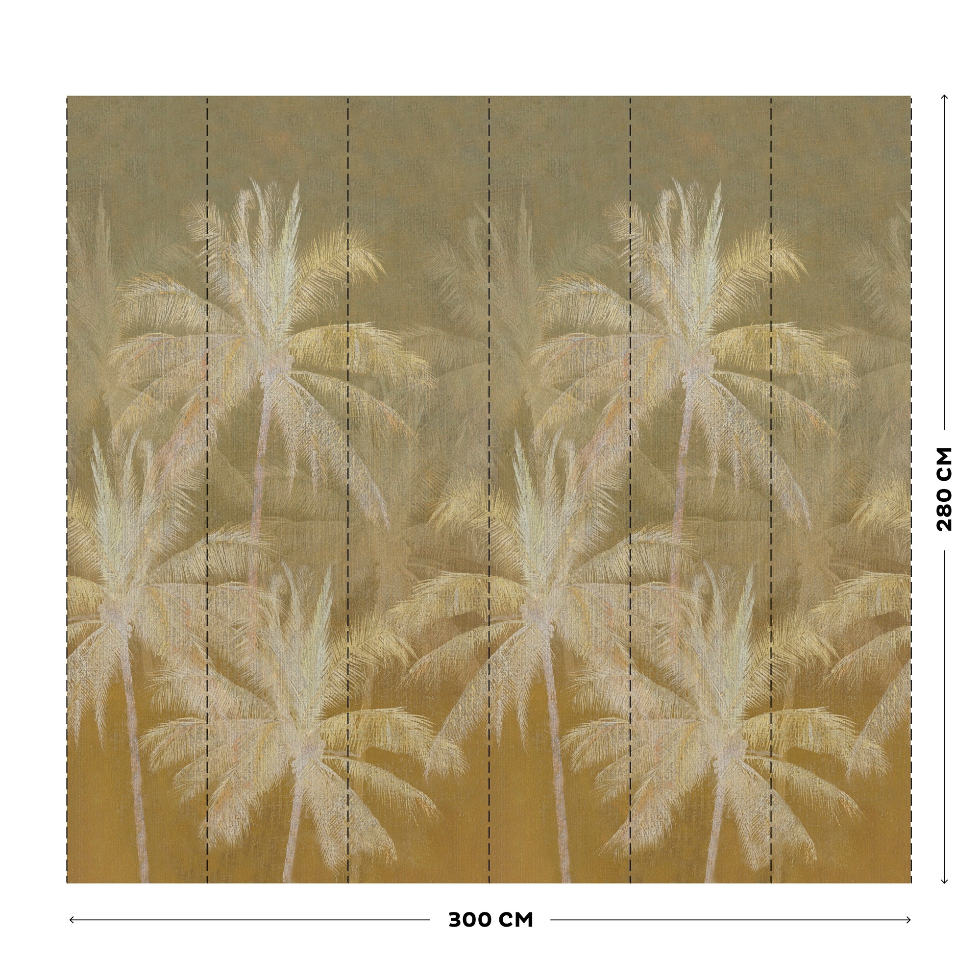 Art for the home Fototapete »Vintage Palm«, Design Tapeten