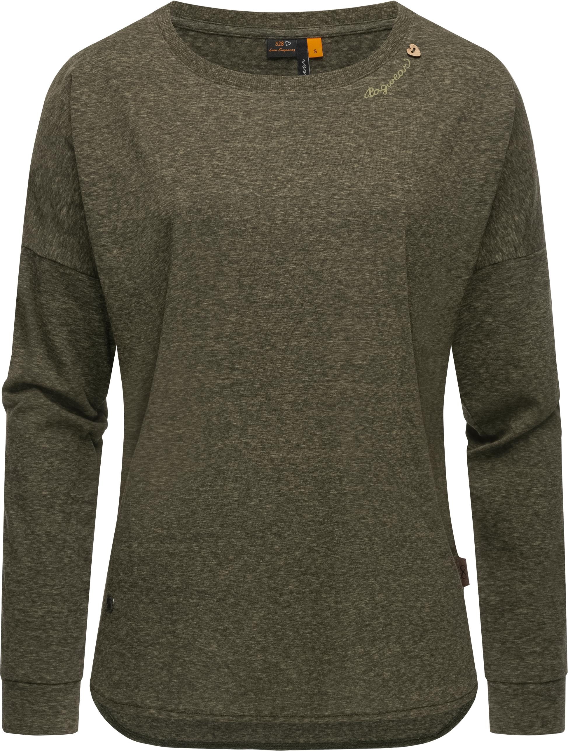 Langarmshirt »Shimona Long«, stylisches Damen Shirt in melierter Optik