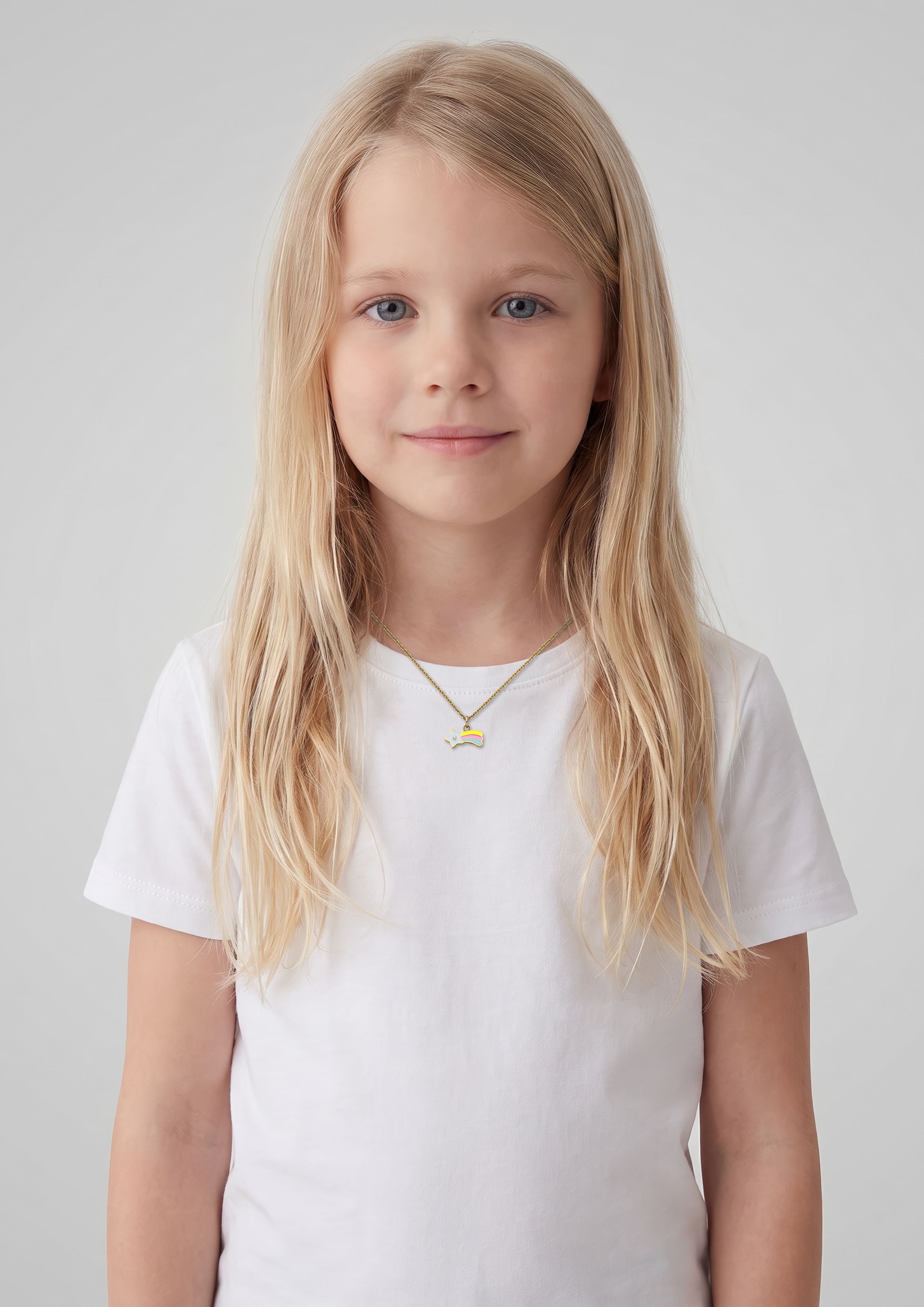 s.Oliver Kette mit Anhänger »Schmuck Geschenk Edelstahl Halskette The Shooting Star, Sternschnuppe« mit Glasstein - Emaille