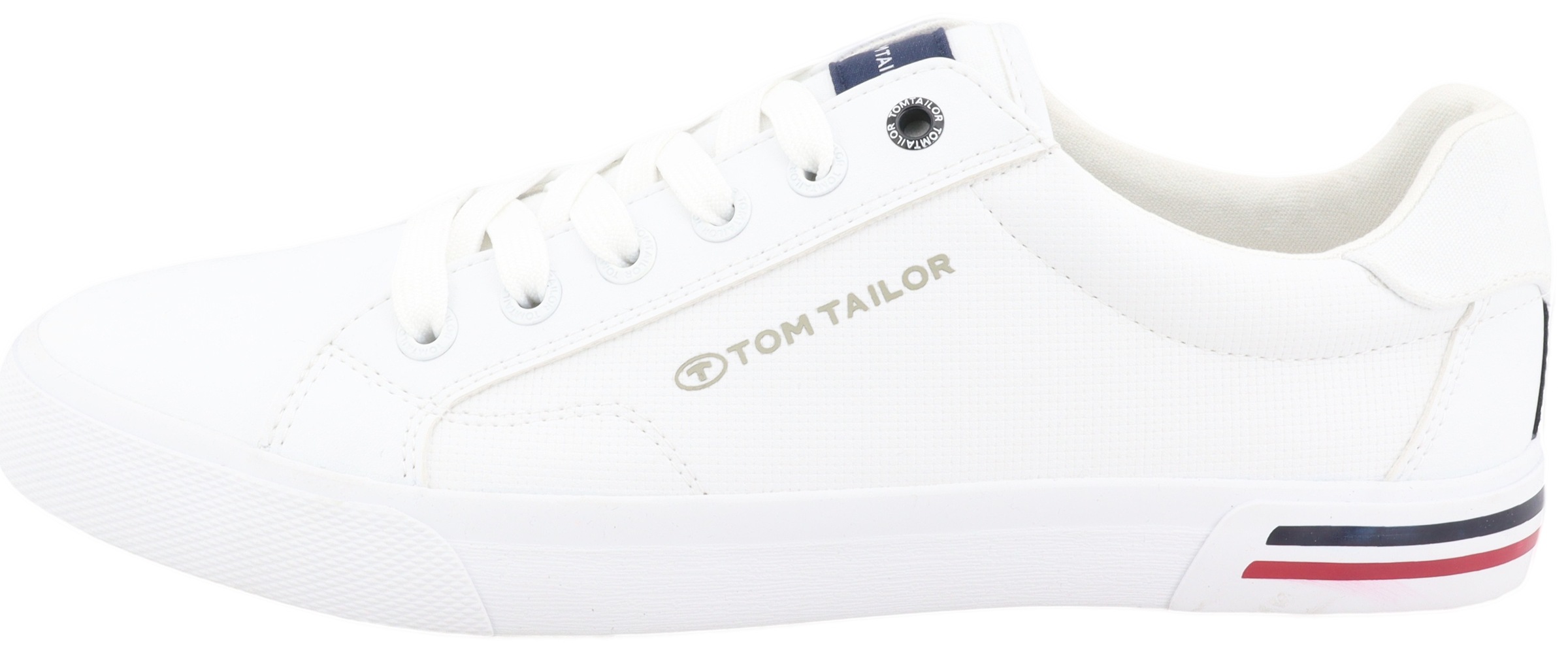 TOM TAILOR Sneaker, mit gepolstertem Schaftrand, Freizeitschuh, Halbschuh, Schnürschuh