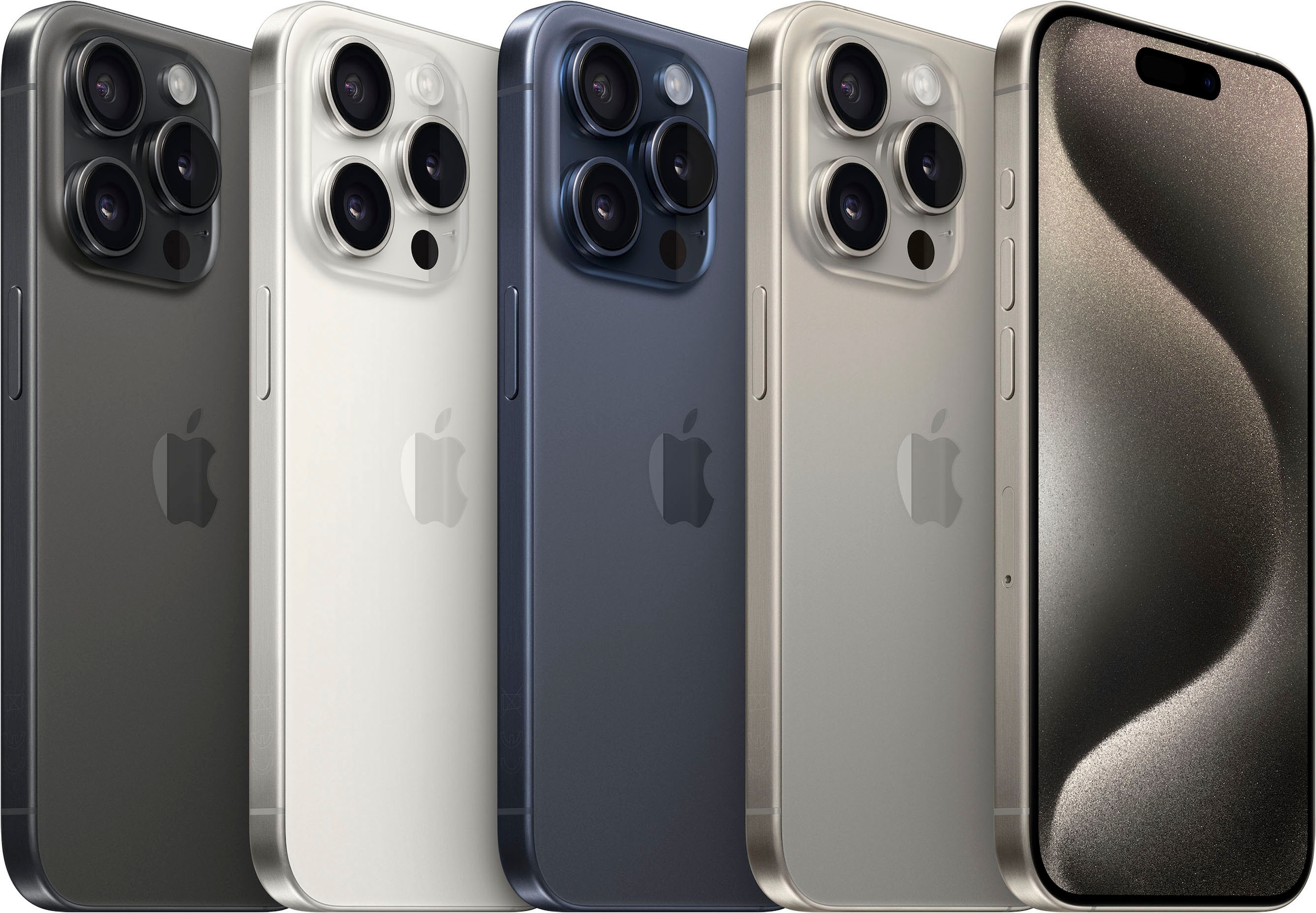 Apple Smartphone »iPhone 15 Pro 512GB«, white titanium, 15,5 cm/6,1 Zoll,  512 GB Speicherplatz, 48 MP Kamera | BAUR