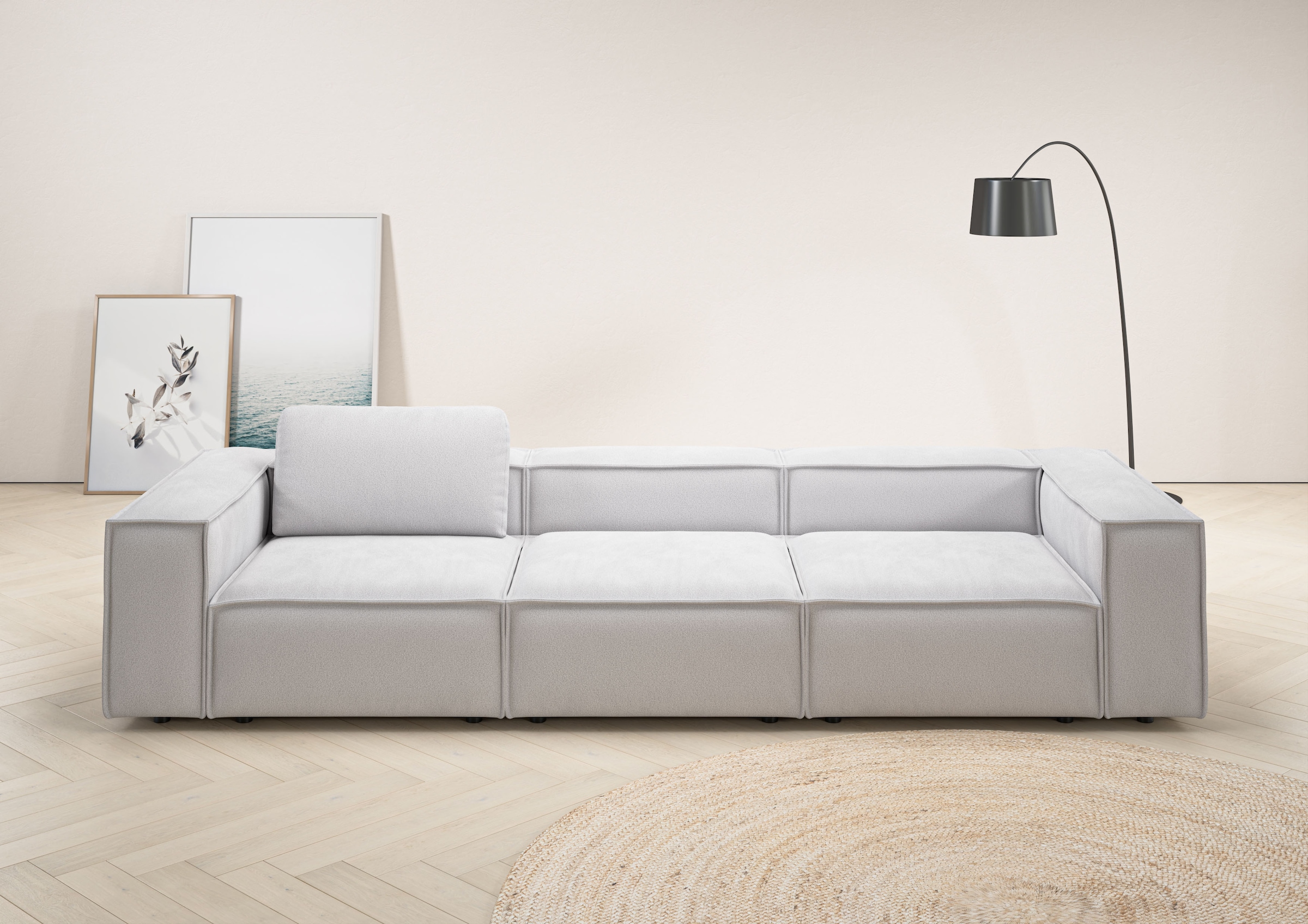 Home affaire 3,5-Sitzer "Watertown, modernes Big-Sofa XXL, 336 cm Breite, a günstig online kaufen