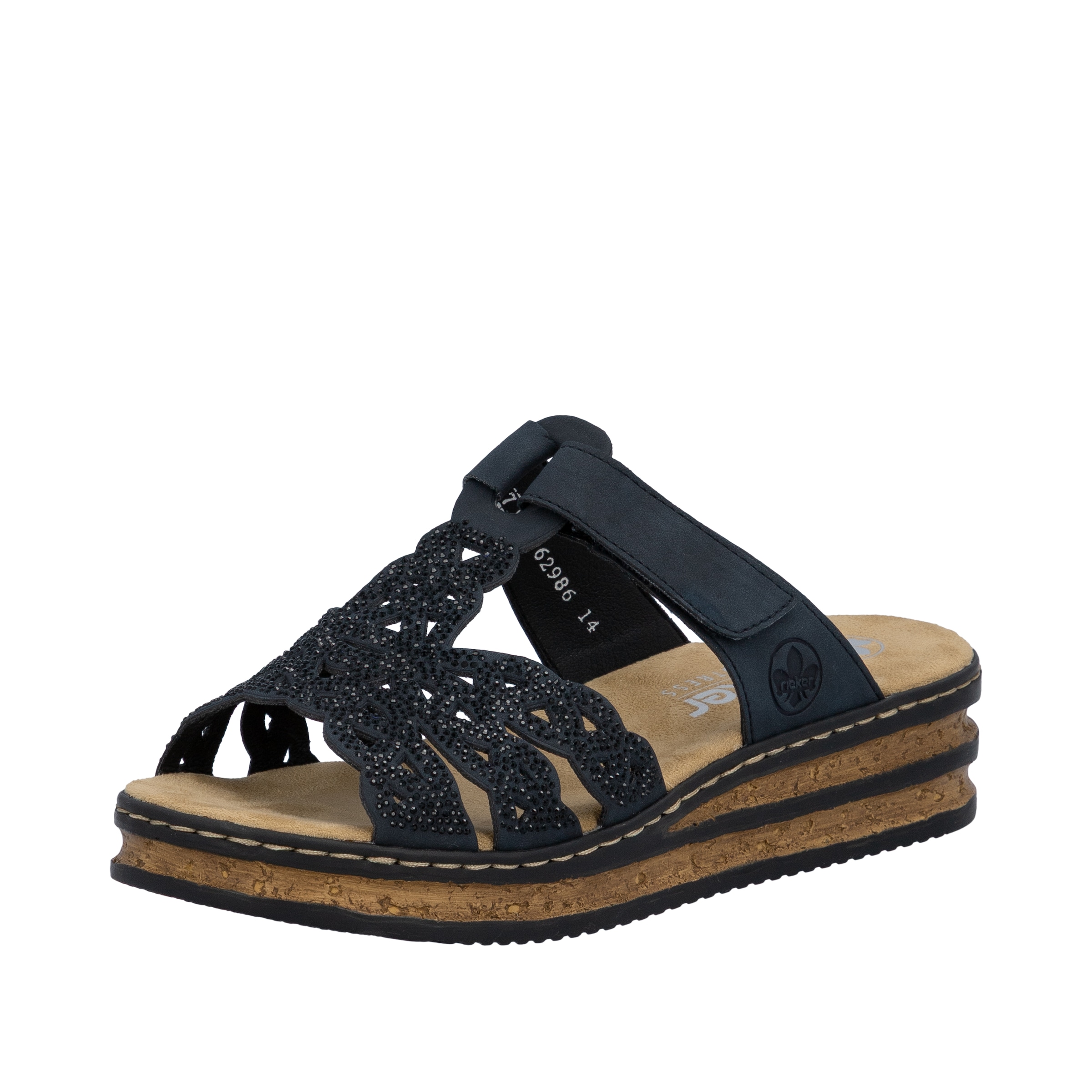 Rieker Pantolette Sommerschuh, Keilpantolette, mit Klettverschluss günstig online kaufen