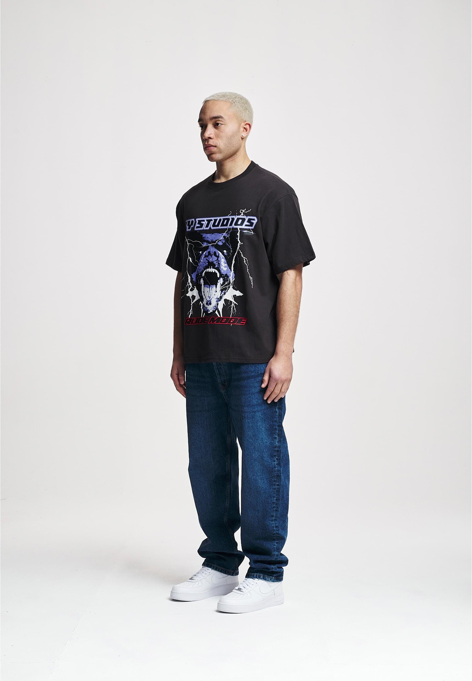 2Y Studios T-Shirt »2Y Studios Herren Rottweiler Oversize Tee«, (1 tlg.)