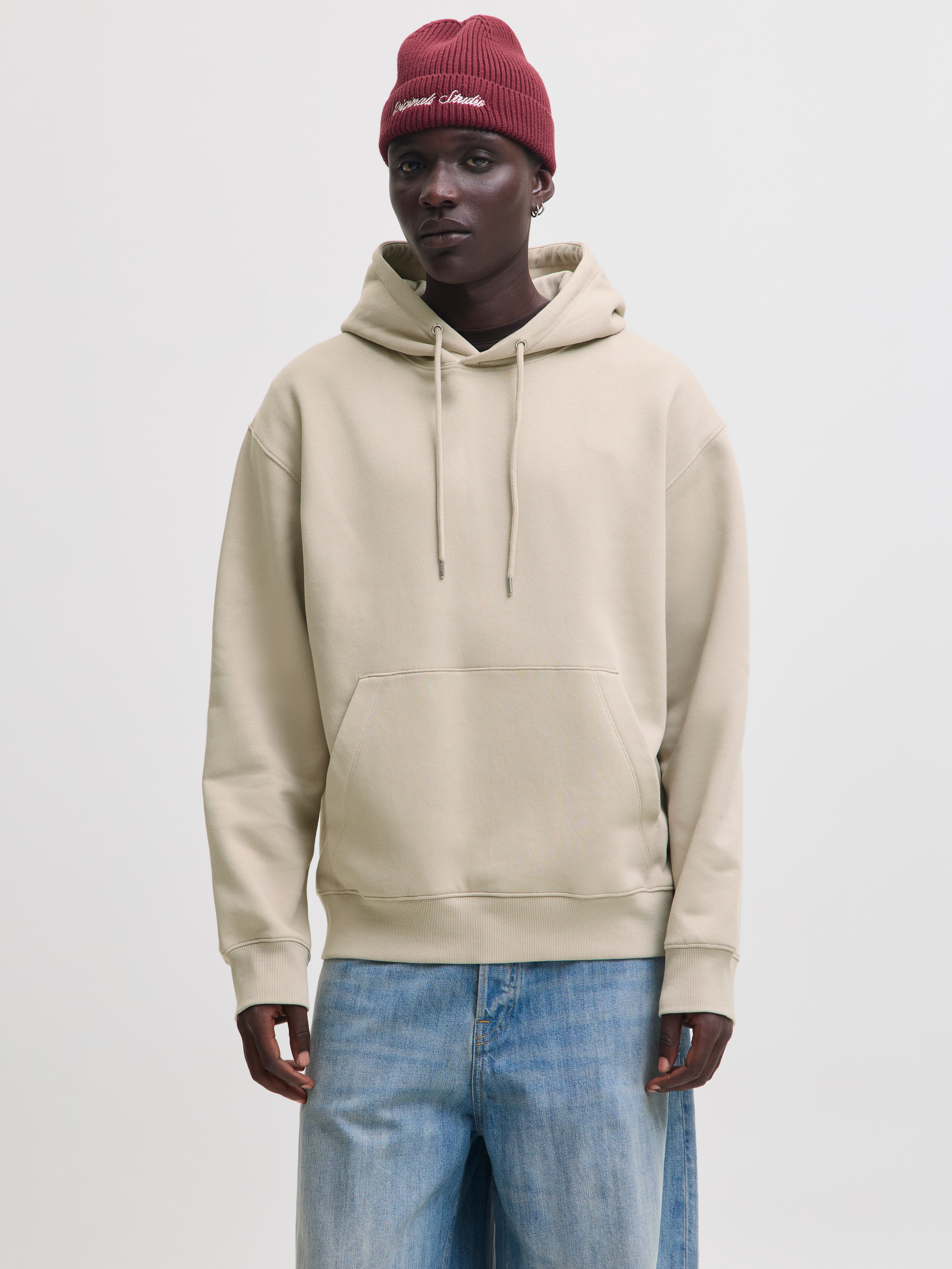 Jack & Jones "JJEACE SWEAT HOOD NOOS", Baumwollmischung, relaxed fit