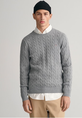 Strickpullover »COTTON CABLE C-NECK«