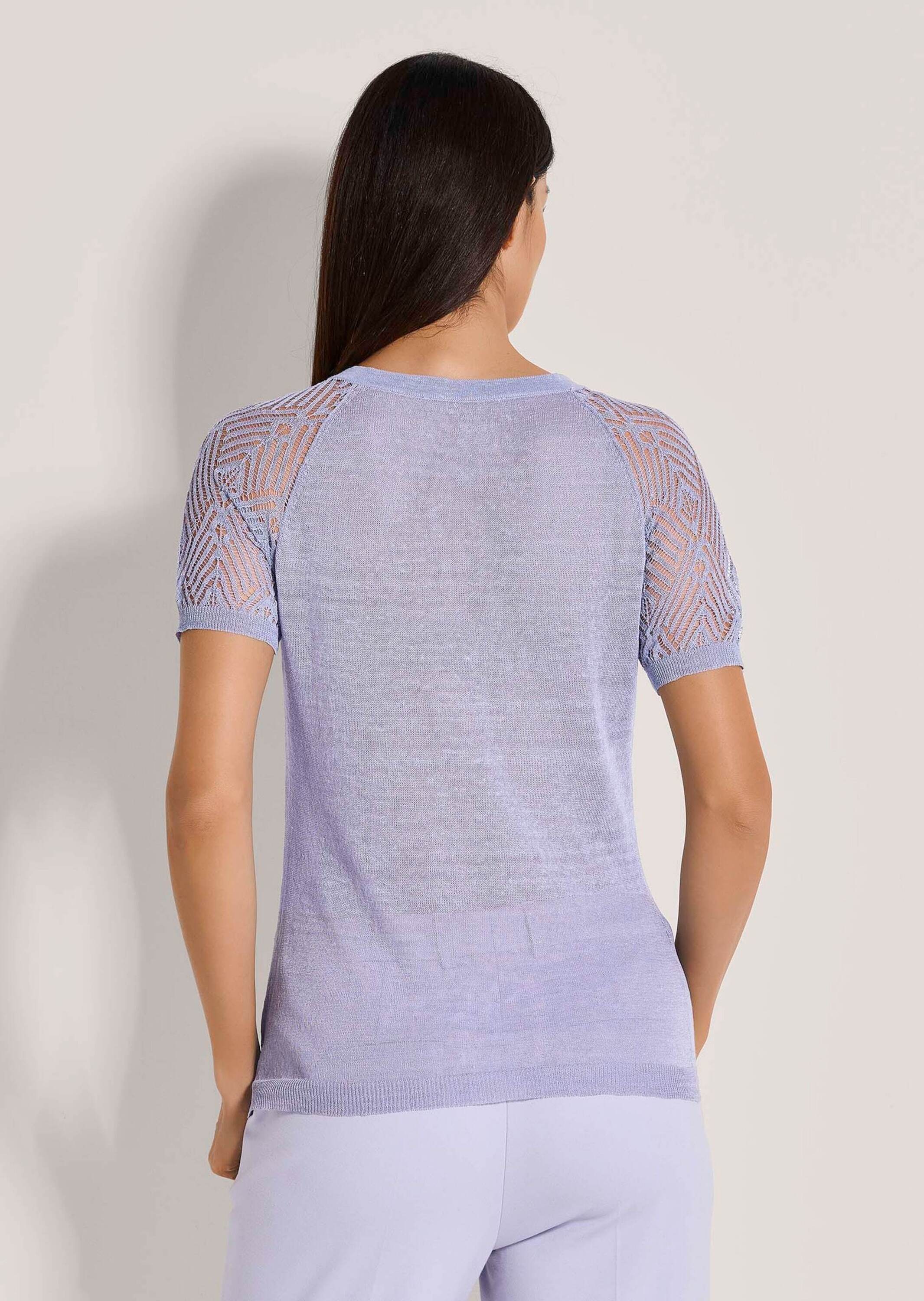 MADELEINE Longpullover »Pullover Rundhals-Pullover mit Ajour-Muster«
