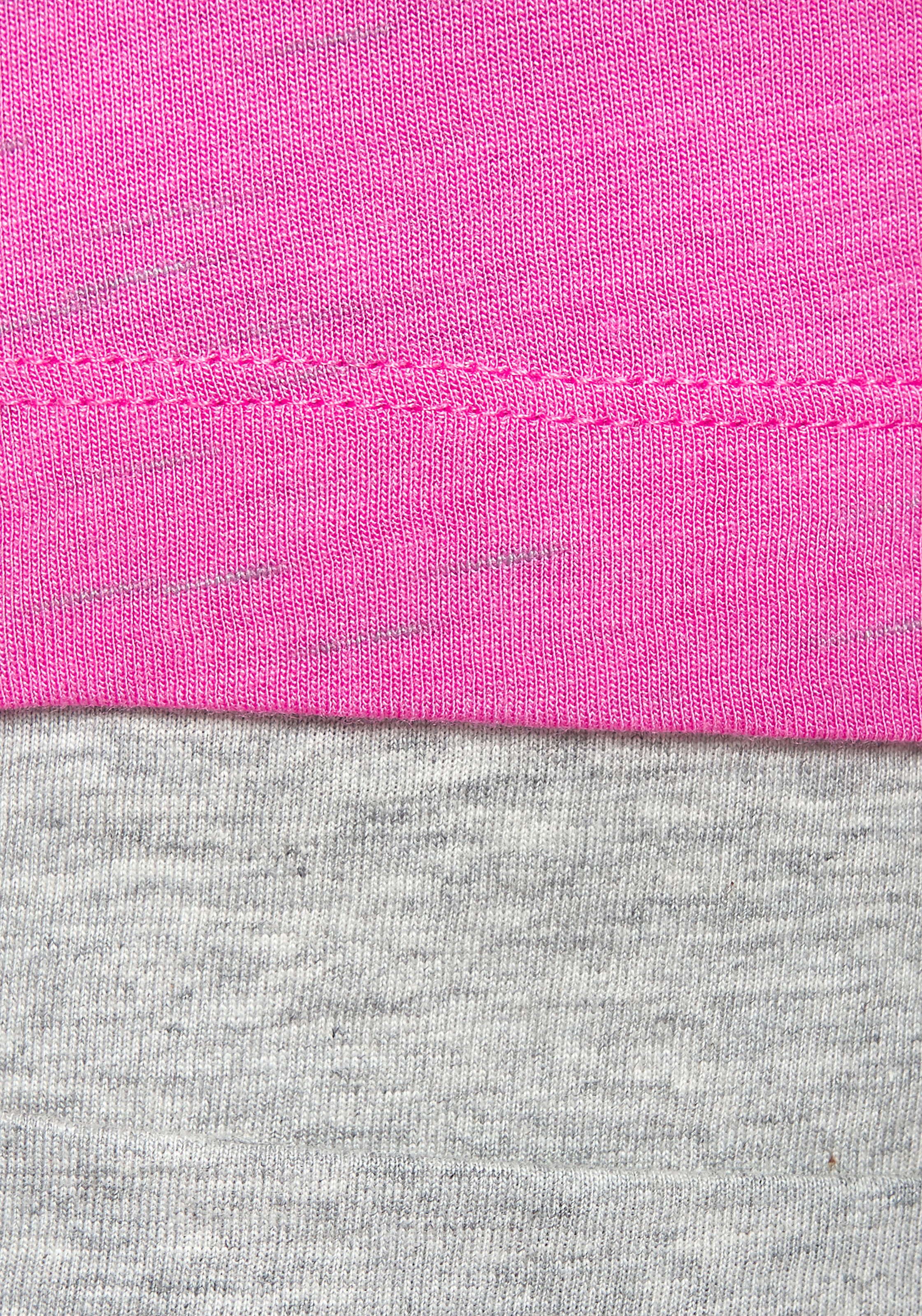 Vivance Dreams Pyjama, (2 tlg.), Schöner Melangeeffekt