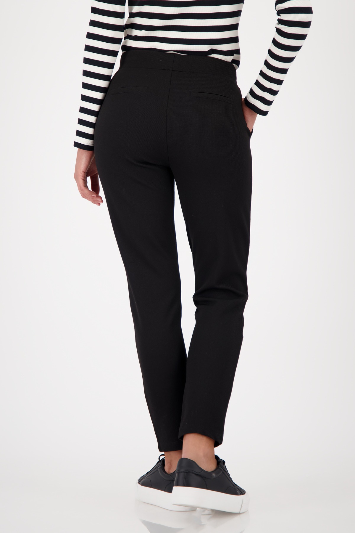 Monari Jogger Pants »Hose Basic Rippe«, Mit schmaler Beinform
