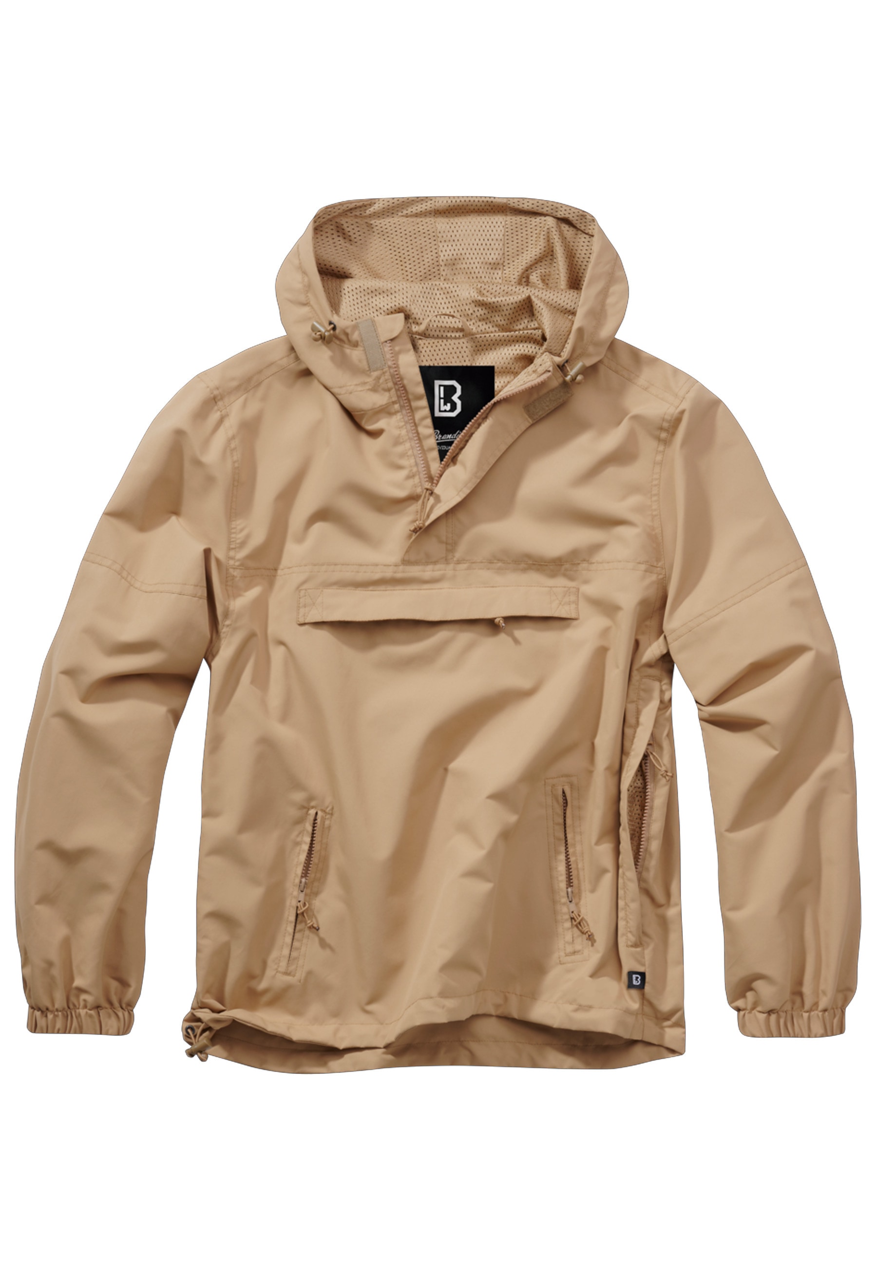 Brandit Allwetterjacke "Brandit Herren Summer Pull Over Jacket" 1 Stk. tlg. mit Kapuze