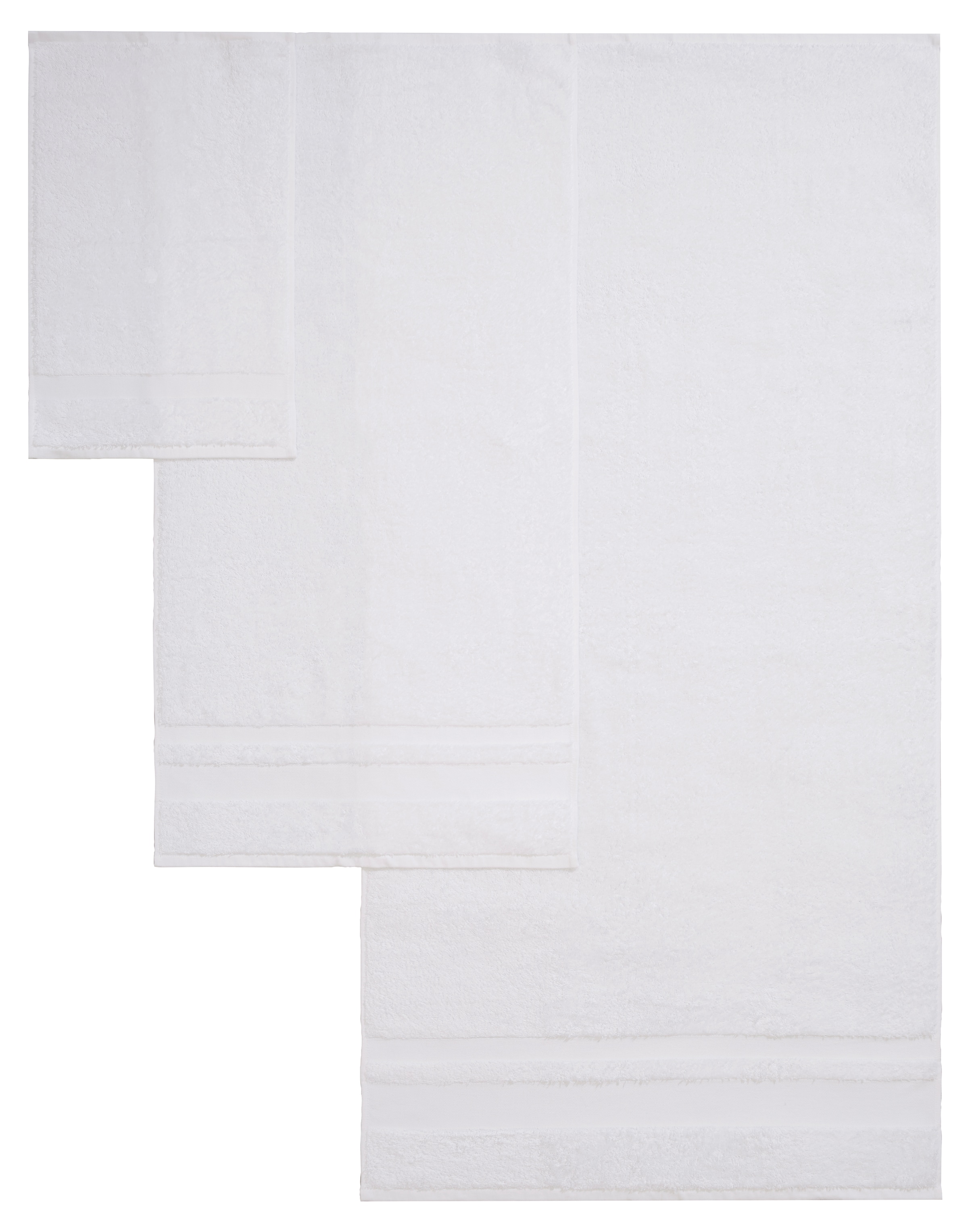 my home Handtuch Set »Vanessa, 10-tlg Handtuch-Set, in Standard- und Premium-Qualität, weich«, Set, 10 tlg., Walkfrottee, 100% Baumwolle, Duschtücher, Handtücher, Gästetücher, mit Bordüre