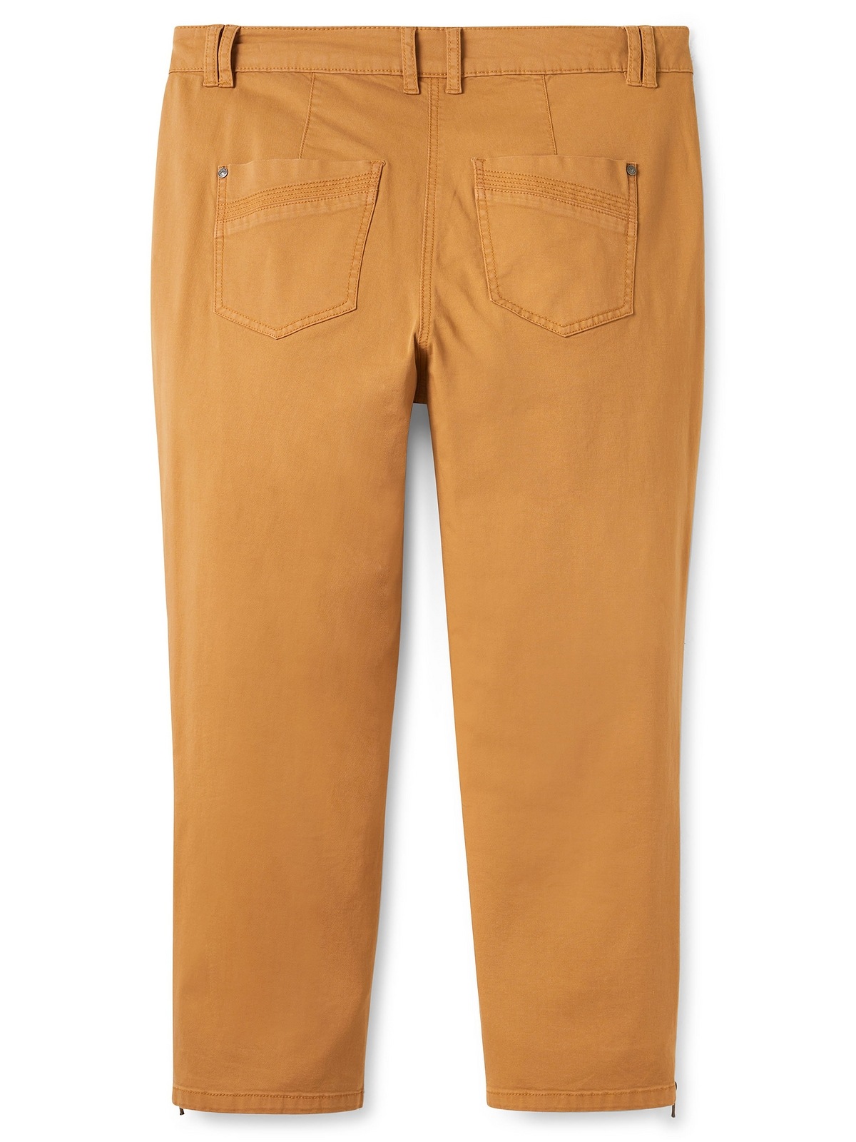Sheego Stretch-Hose »Große Größen«, aus Baumwoll-Twill mit Zipper-Details