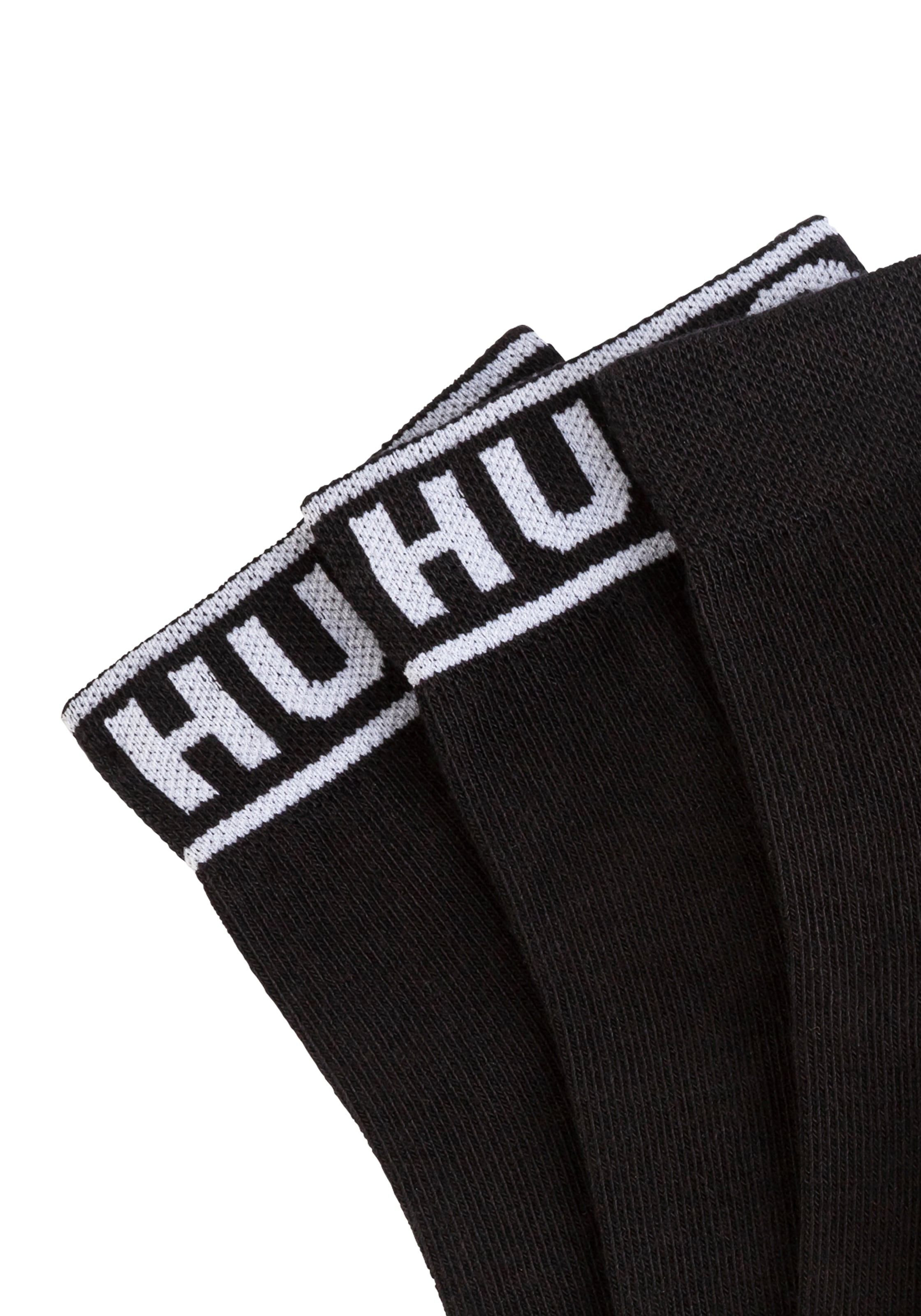 HUGO Underwear Freizeitsocken »2P SH LOGO CC W«, (Set, 2 Paar, 2er), mit Logobund