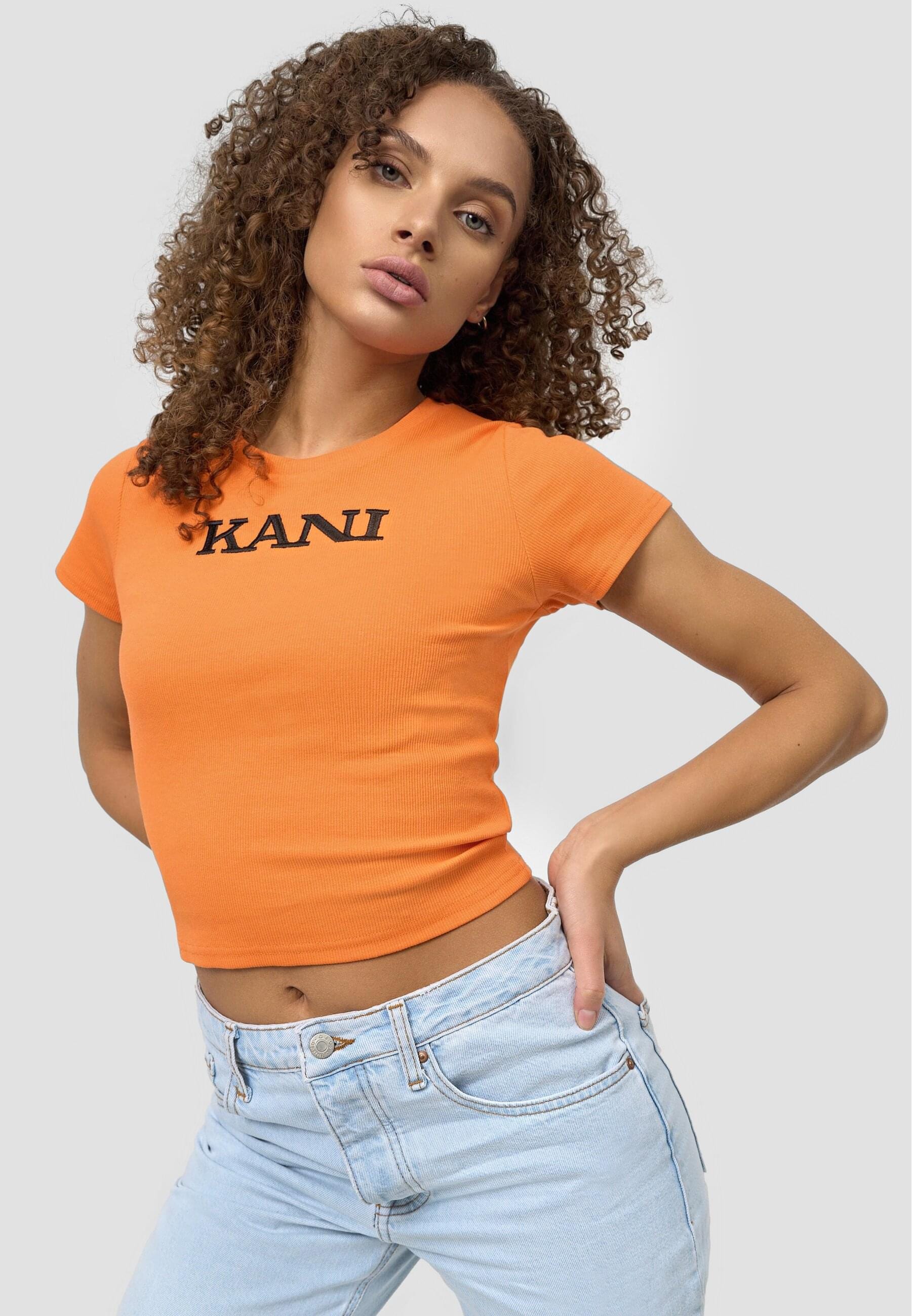 Karl Kani Kurzarmshirt »Karl Kani Damen KW221-024-1 Retro Rib Short Tee«, (1 tlg.)