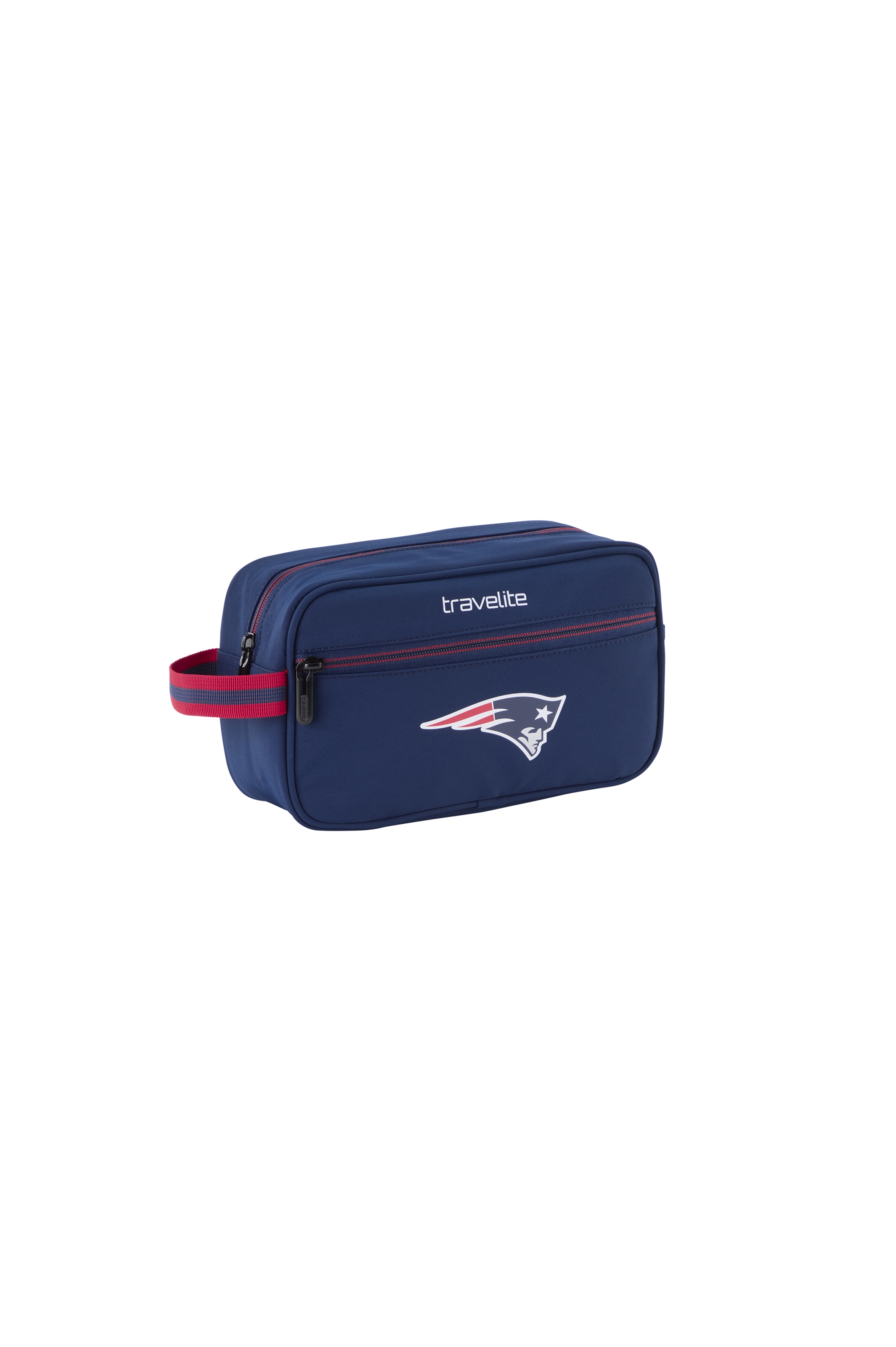 travelite Kosmetiktasche »travelite x NFL Kulturtasche« Unisex Kulturtasche großes Hauptfach und Frontfach mit Reißverschluss