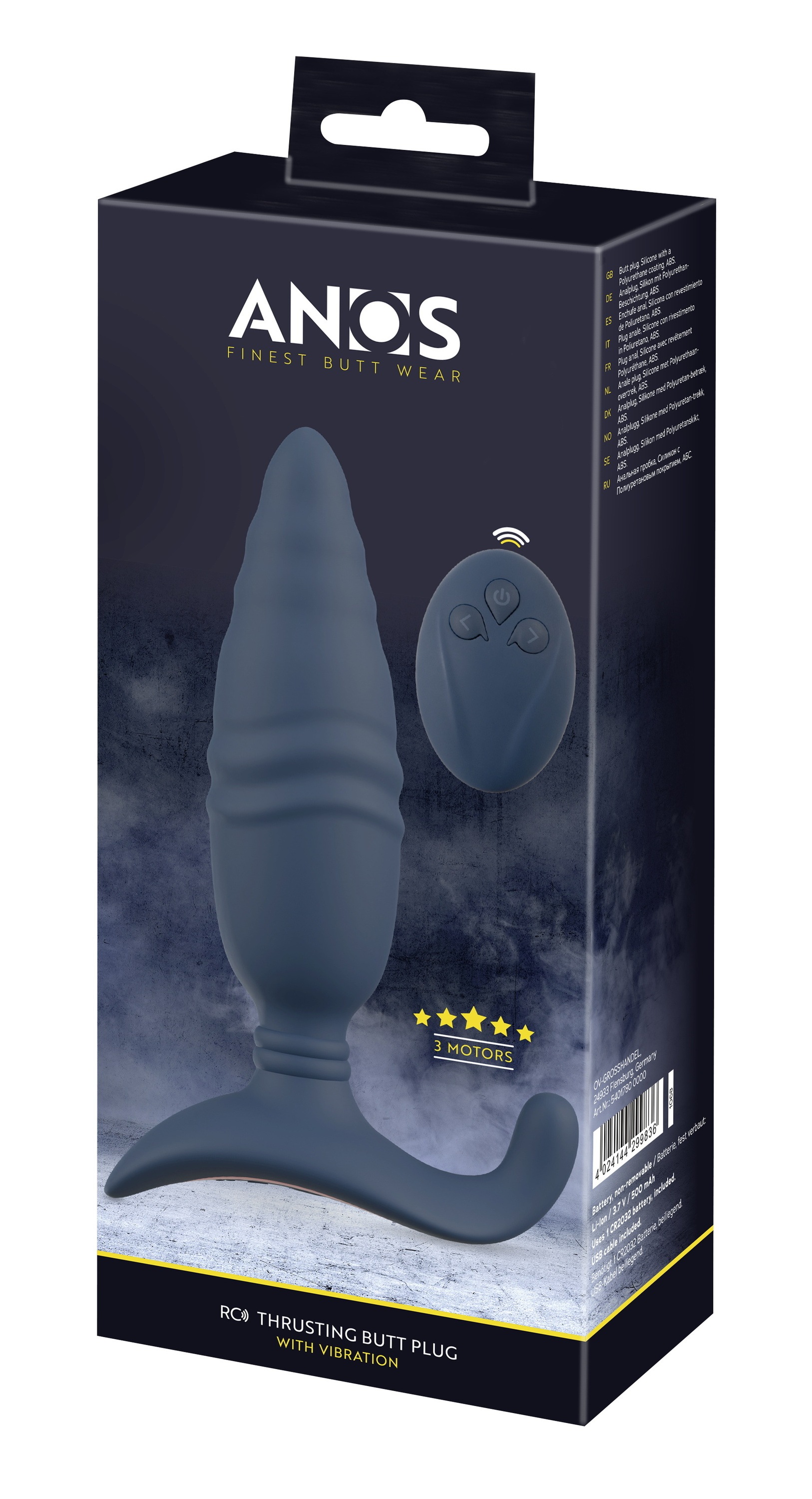 ANOS Anal-Stimulator »Analvibrator mit Stoßfunktion RC Thrusting Butt Plug with Vibration« ()